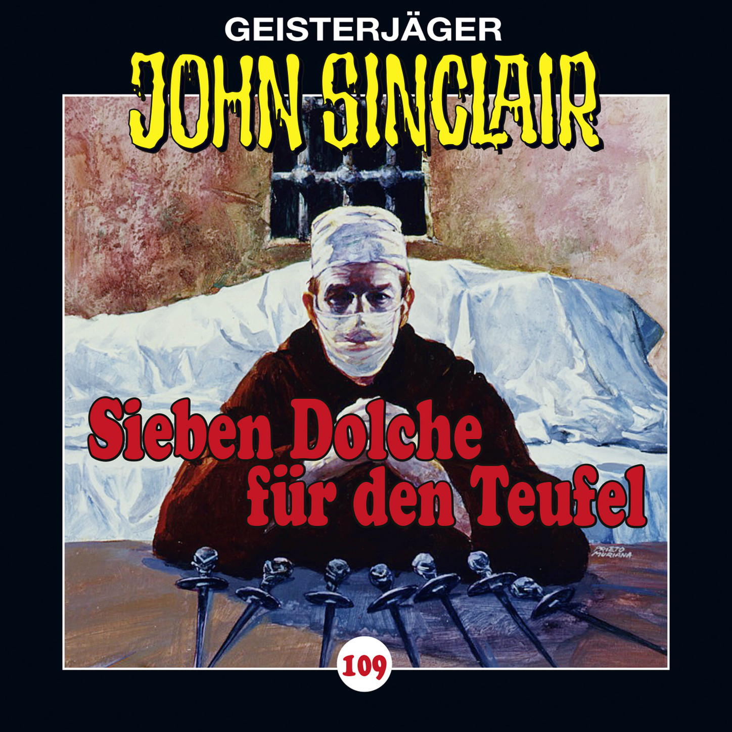Обложка книги «John Sinclair, Folge 109: Sieben Dolche für den Teufel»