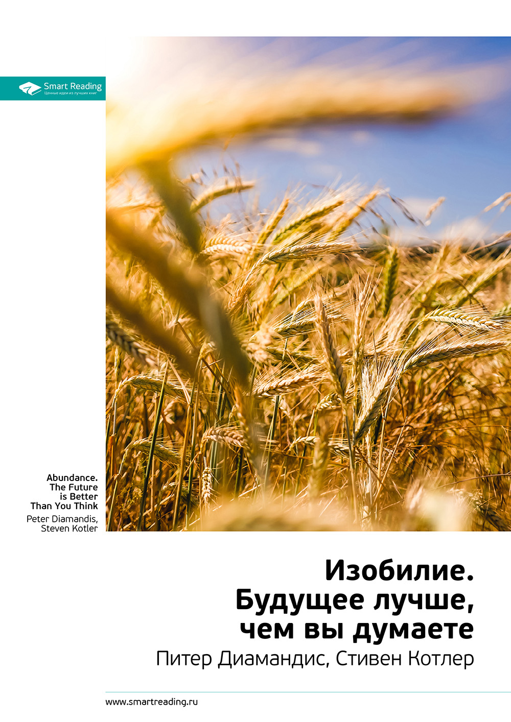 Обложка книги «Ключевые идеи книги: Изобилие. Будущее лучше, чем вы думаете. Питер Диамандис, Стивен Котлер»