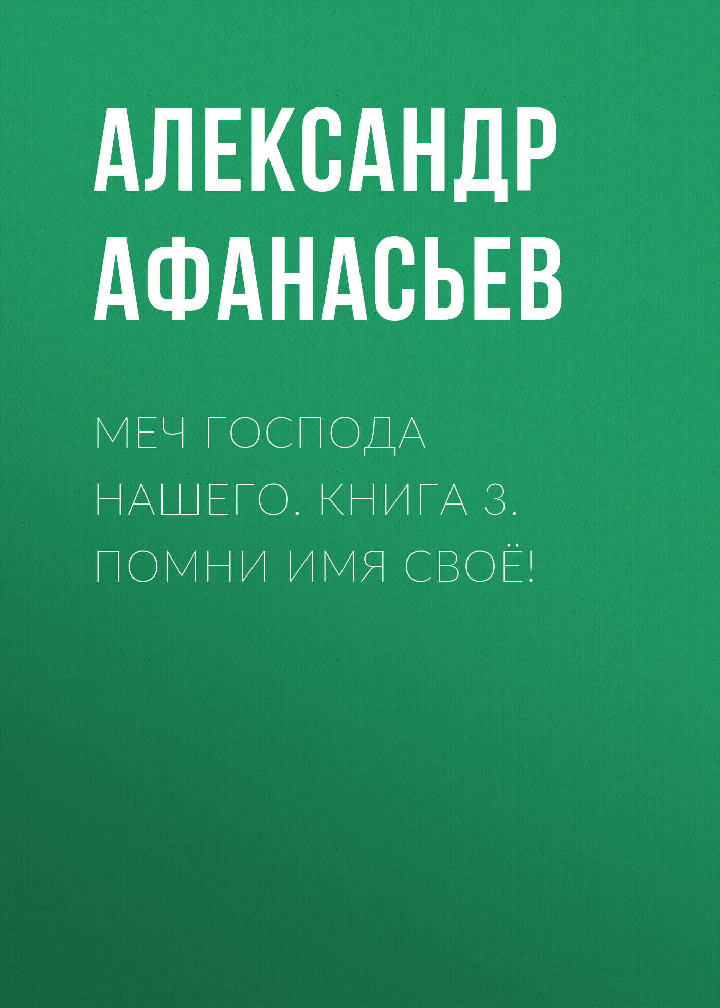 Обложка книги «Меч Господа нашего. Книга 3. Помни имя своё!»