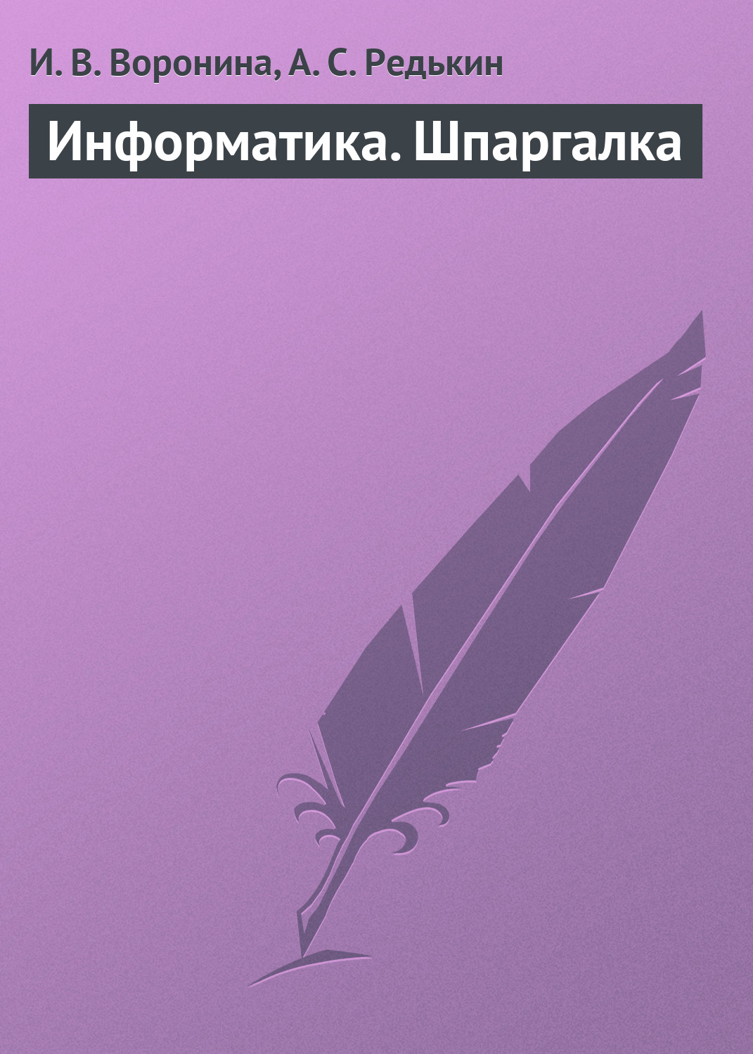 Обложка книги «Информатика. Шпаргалка»