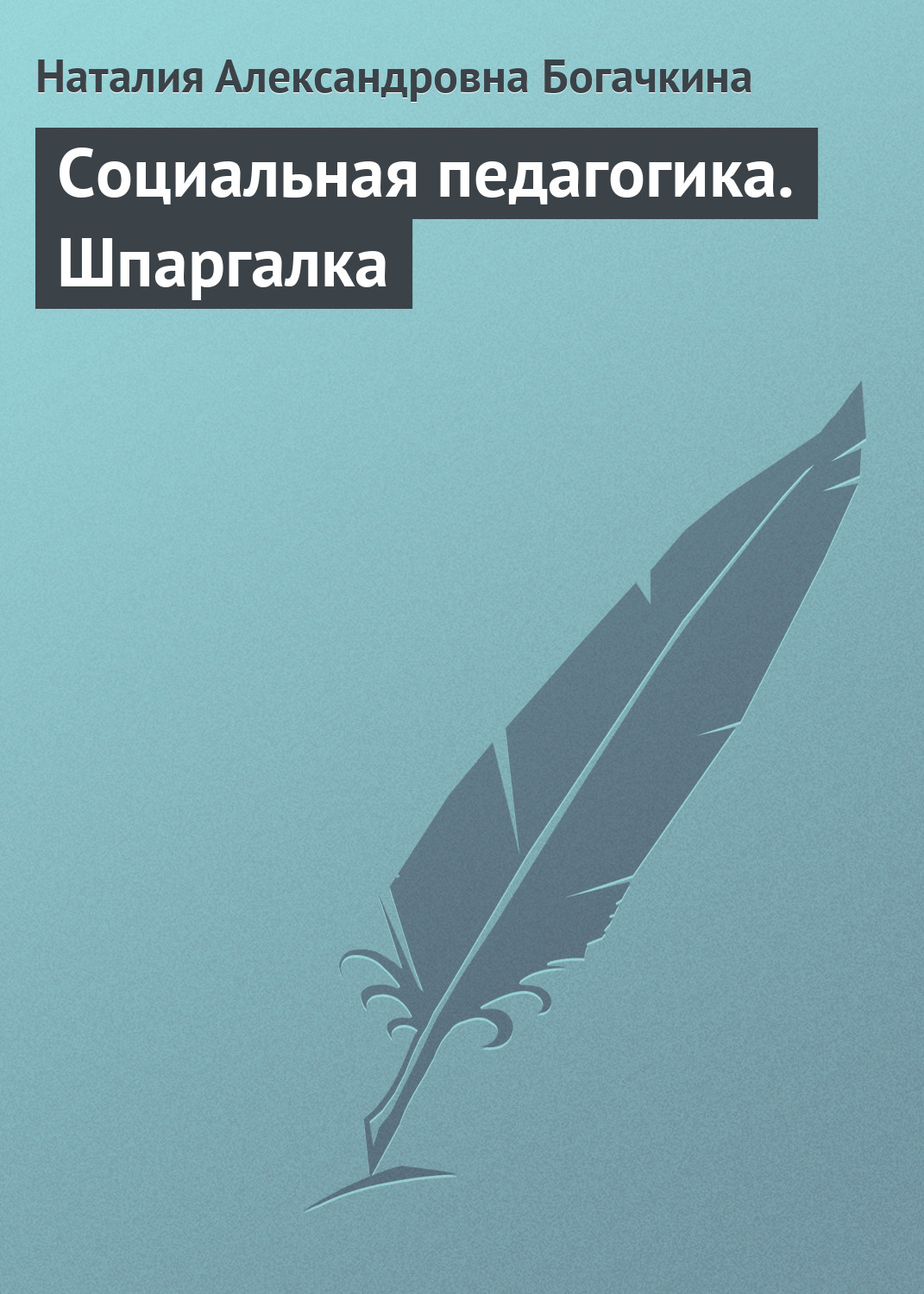 Обложка книги «Социальная педагогика. Шпаргалка»