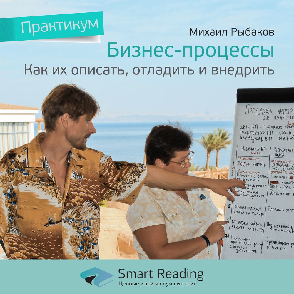 Обложка книги «Ключевые идеи книги: Бизнес-процессы: как их описать, отладить и внедрить. Михаил Рыбаков»
