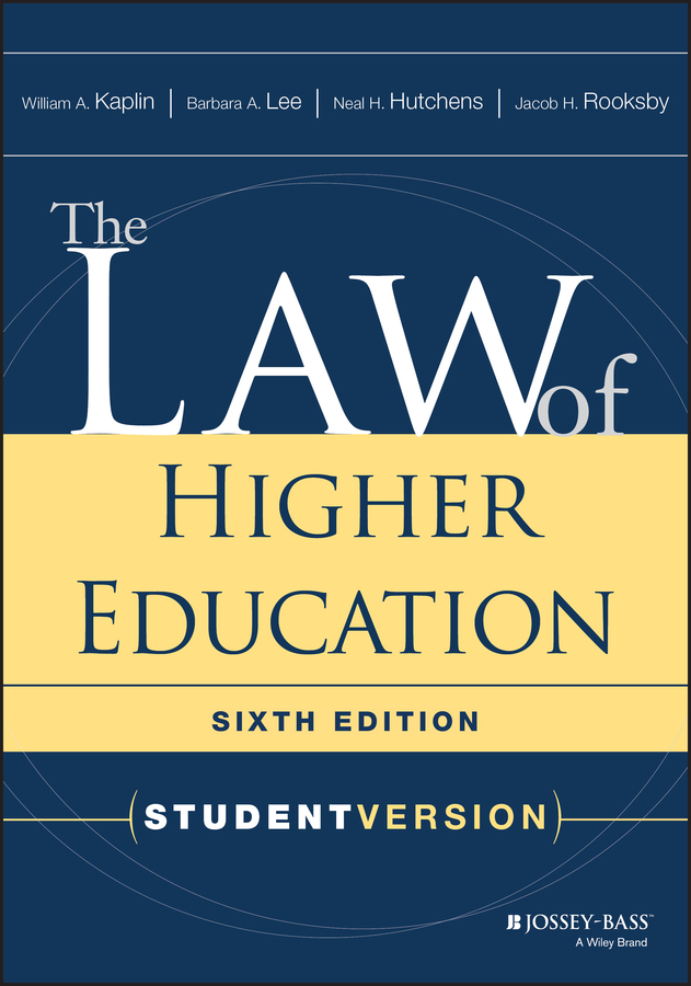 Обложка книги «The Law of Higher Education»