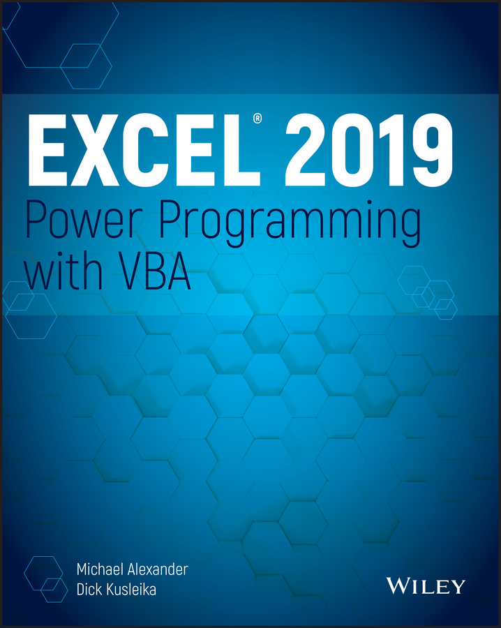 Обложка книги «Excel 2019 Power Programming with VBA»