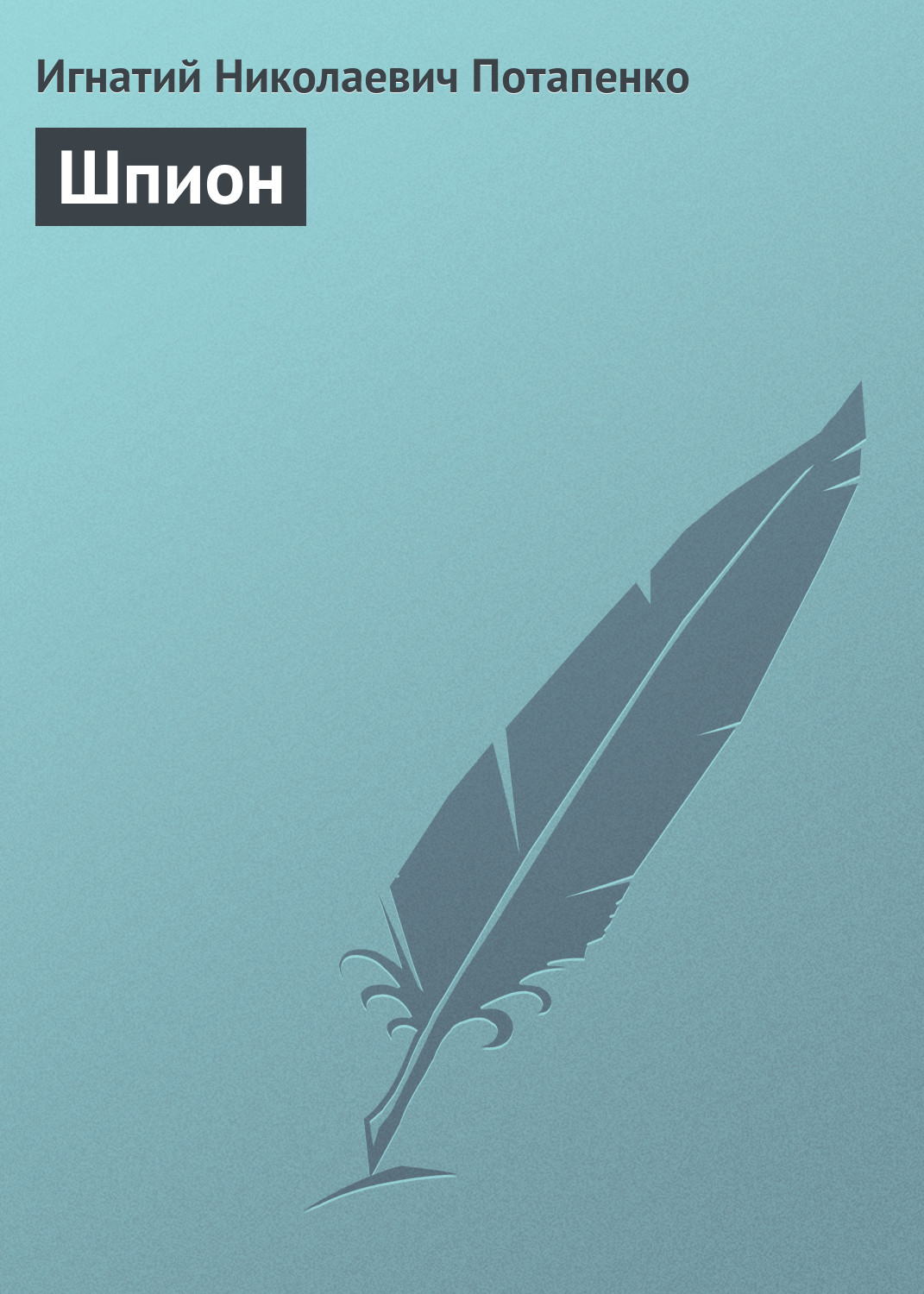Обложка книги «Шпион»