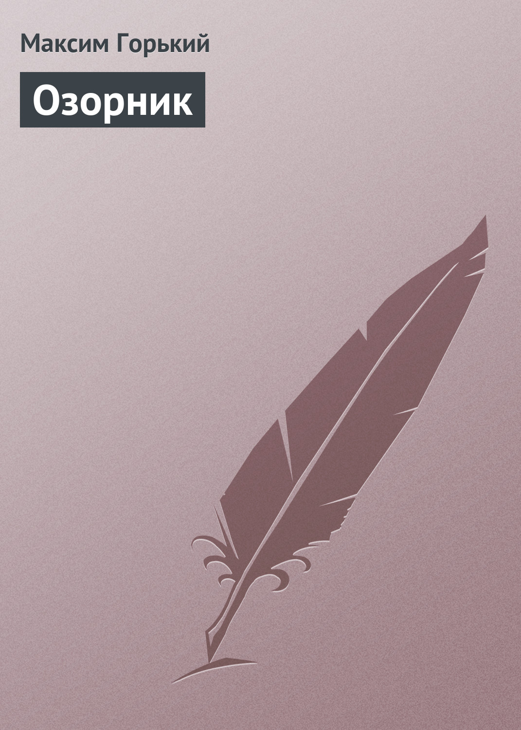 Обложка книги «Озорник»