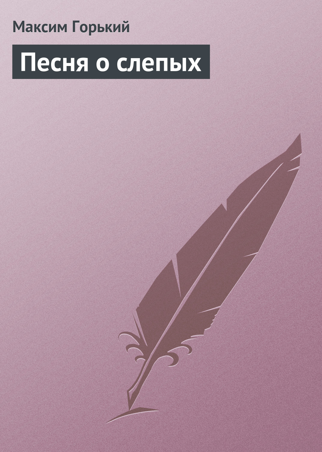 Обложка книги «Песня о слепых»