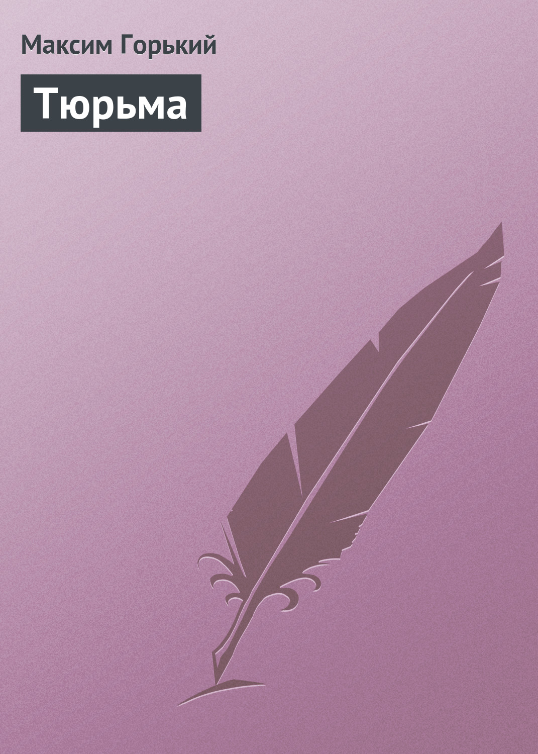 Обложка книги «Тюрьма»