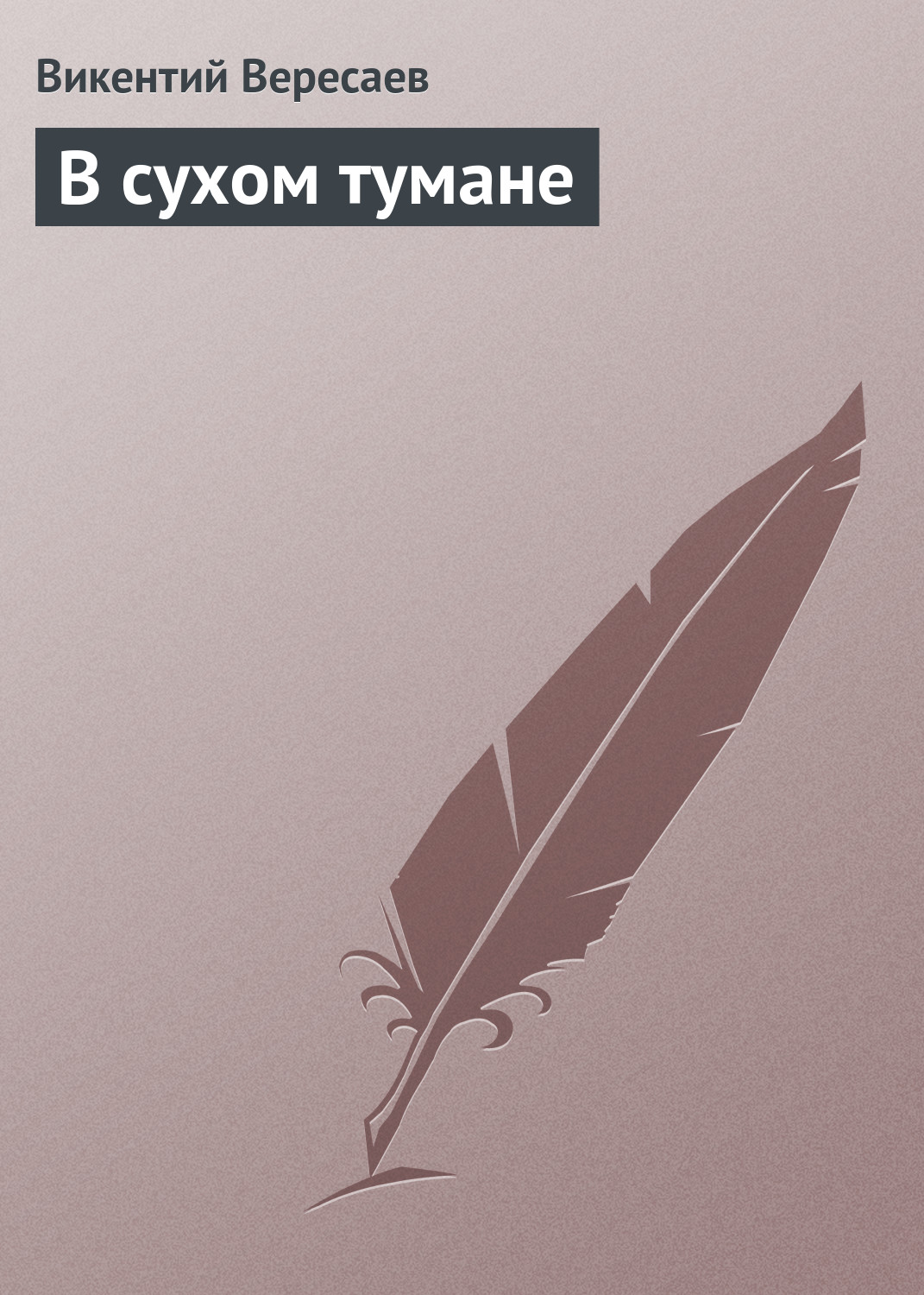 Обложка книги «В сухом тумане»