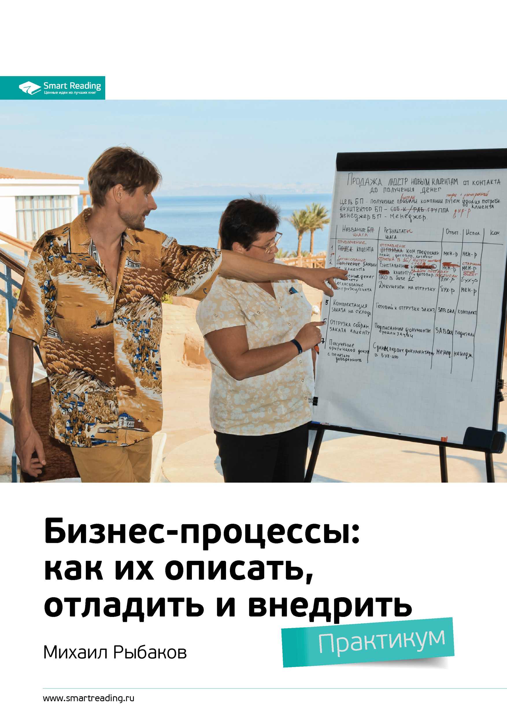 Обложка книги «Ключевые идеи книги: Бизнес-процессы: как их описать, отладить и внедрить. Михаил Рыбаков»