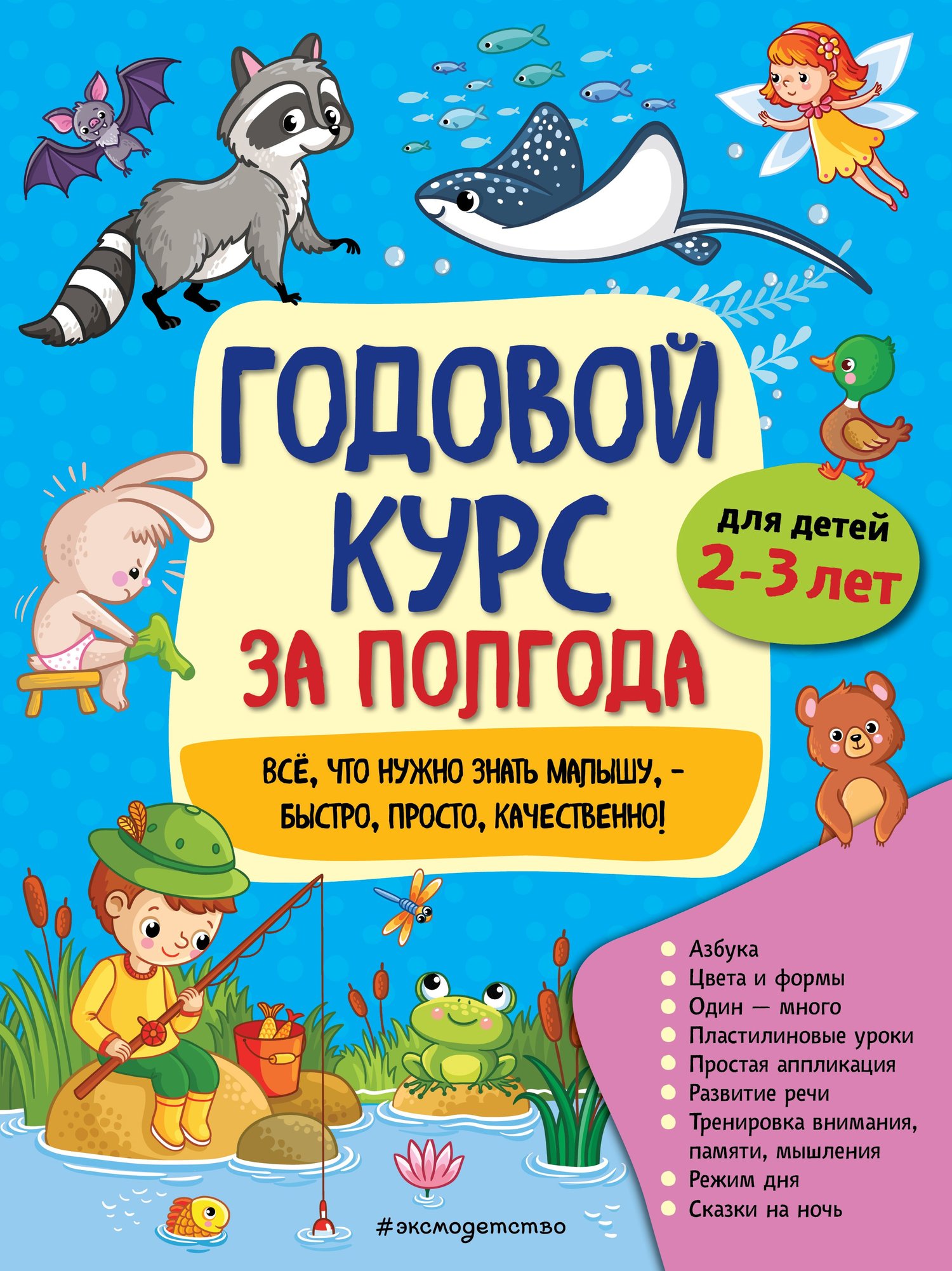 Обложка книги «Годовой курс за полгода. Для детей 2-3 лет»