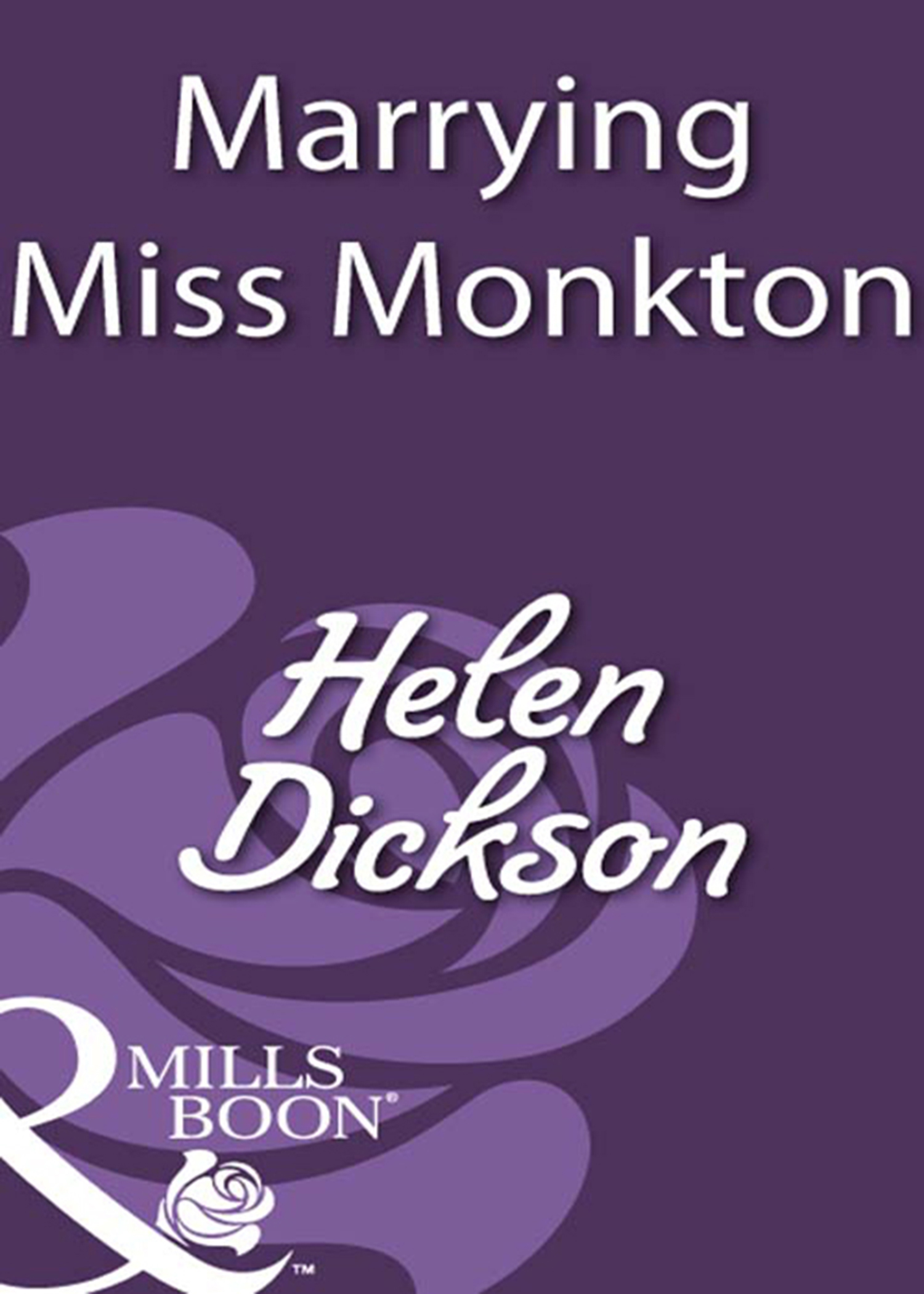 Обложка книги «Marrying Miss Monkton»