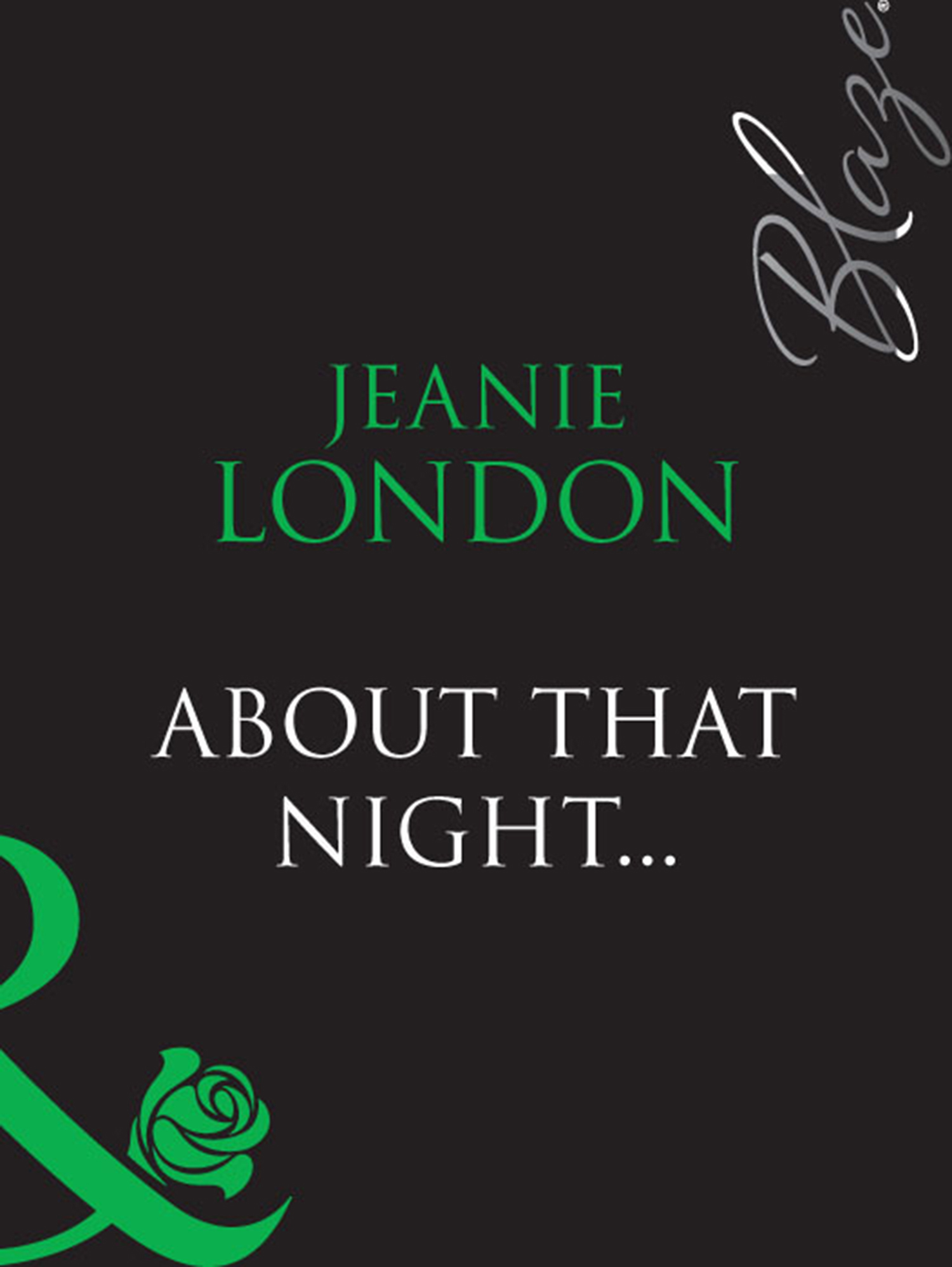 Обложка книги «About That Night...»