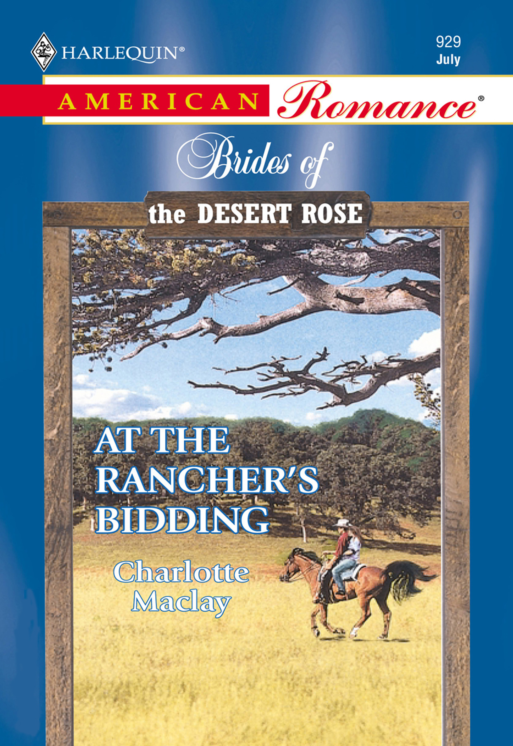 Обложка книги «At The Rancher's Bidding»