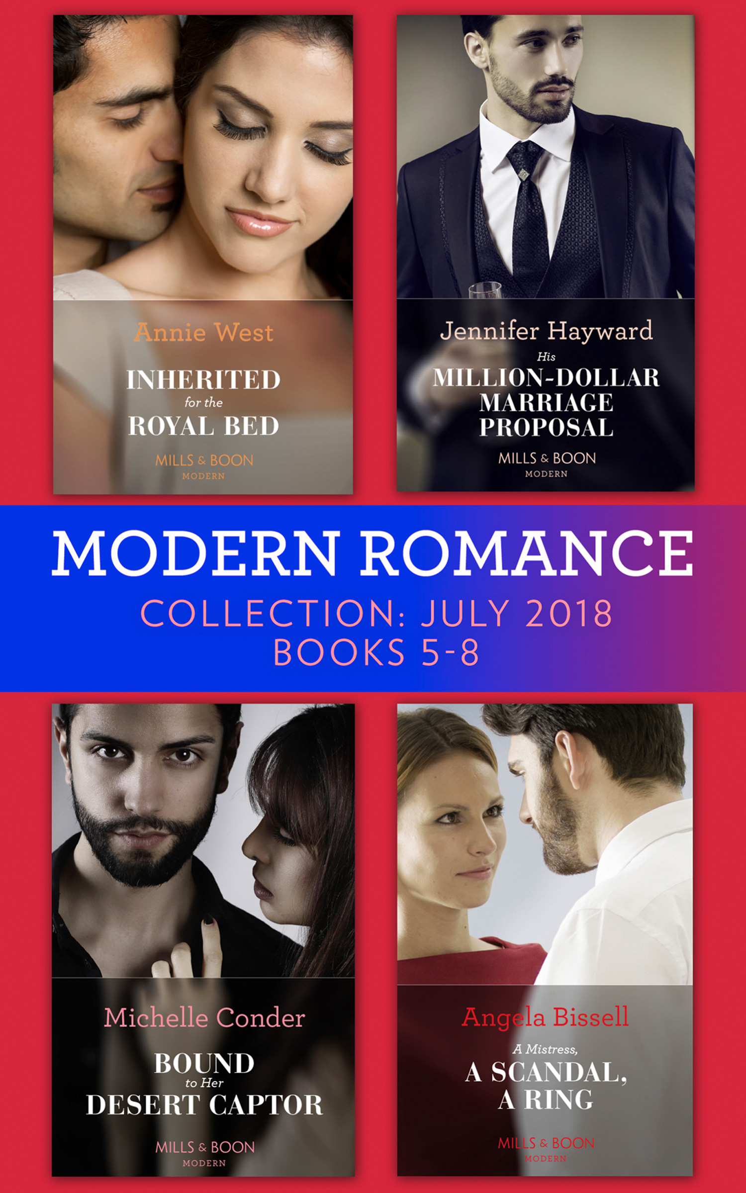 Обложка книги «Modern Romance July 2018 Books 5-8 Collection»