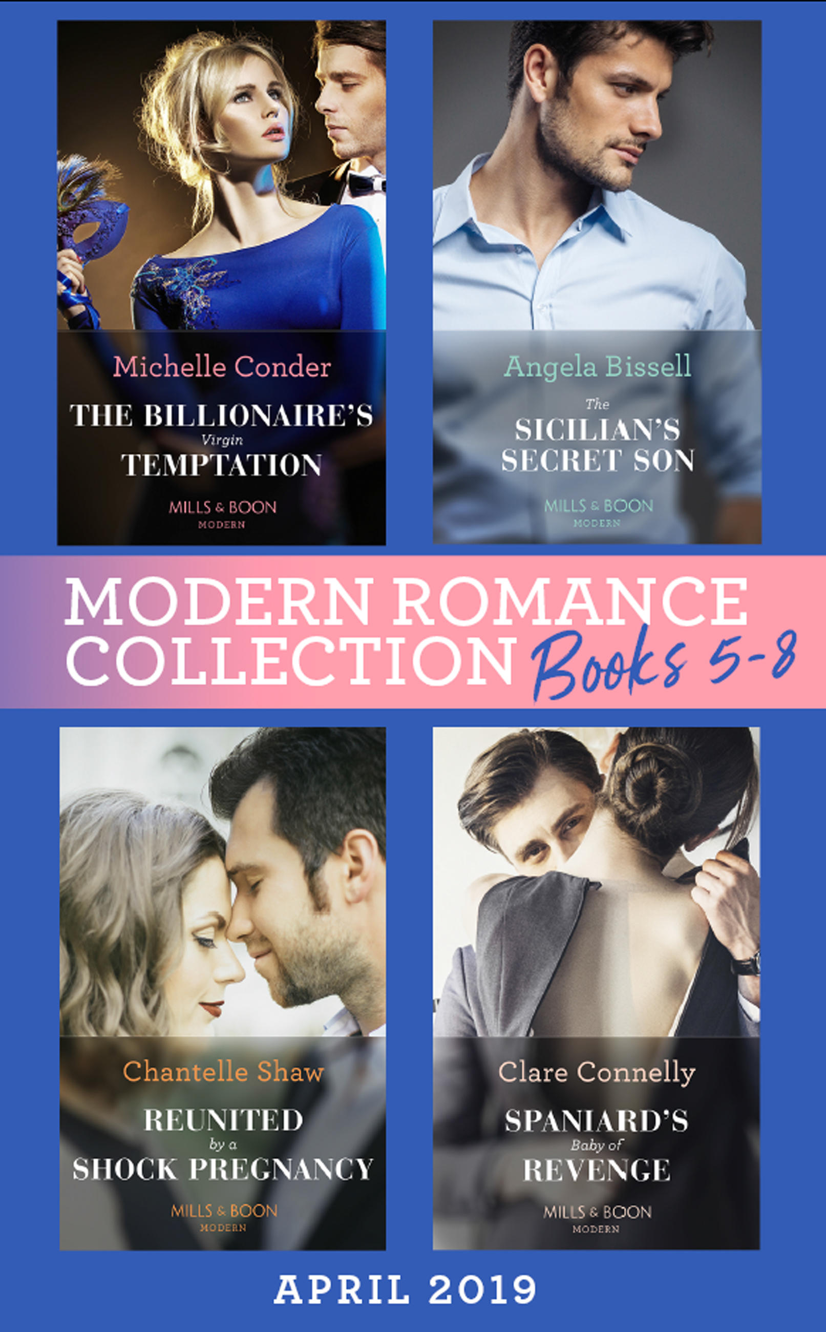 Обложка книги «Modern Romance April 2019 Books 5-8»