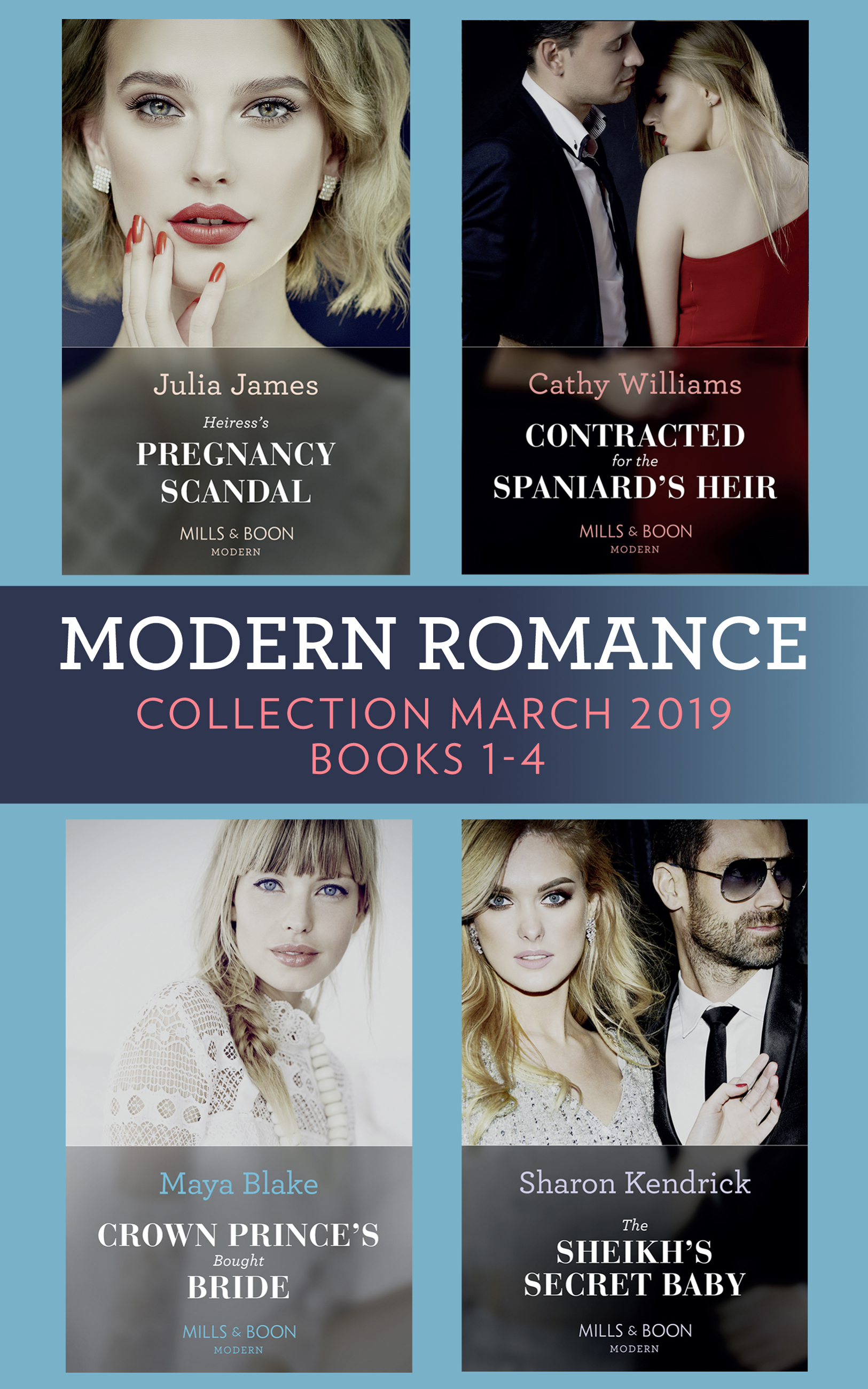 Обложка книги «Modern Romance March 2019 Books 1-4»