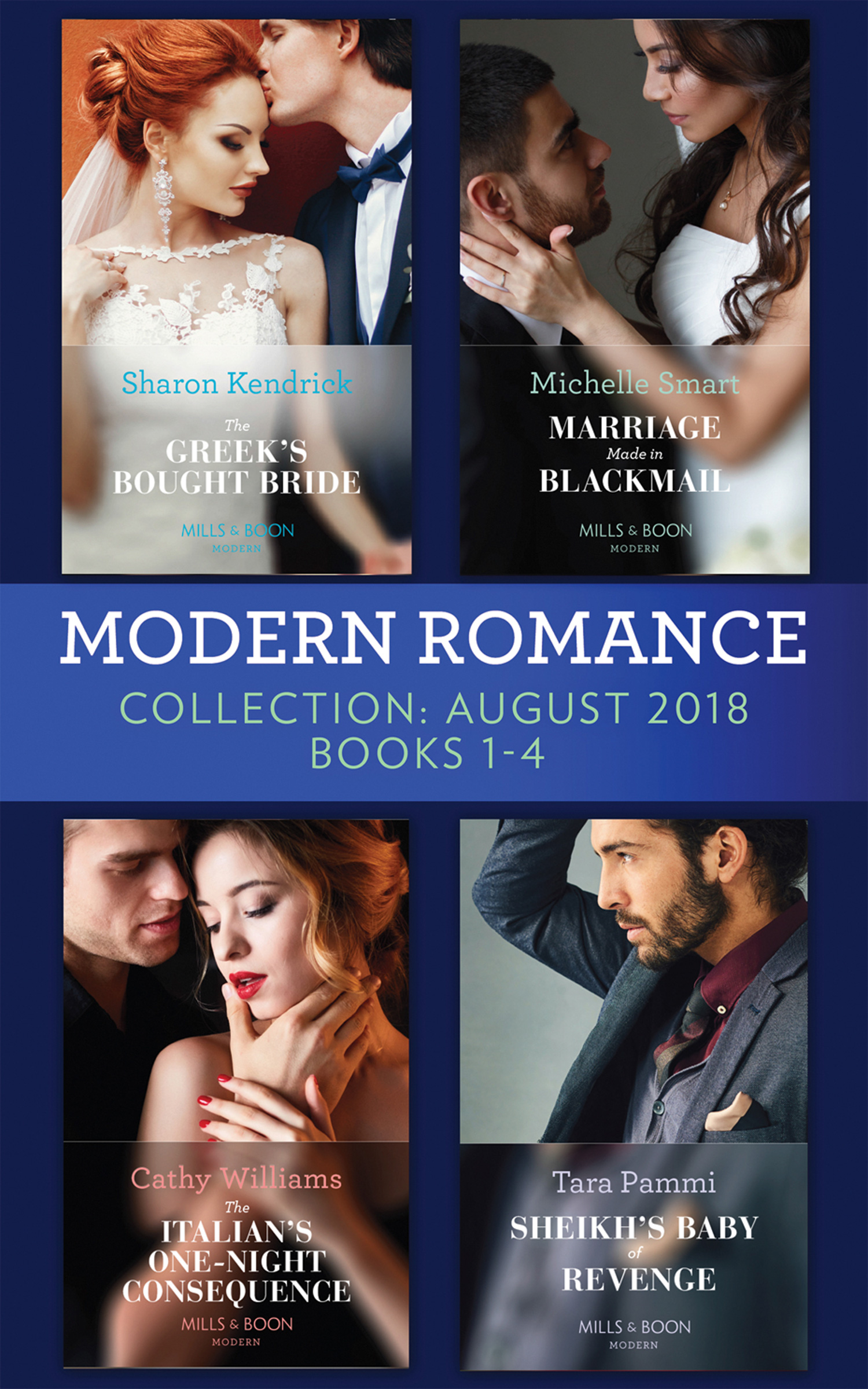 Обложка книги «Modern Romance August 2018 Books 1-4 Collection»