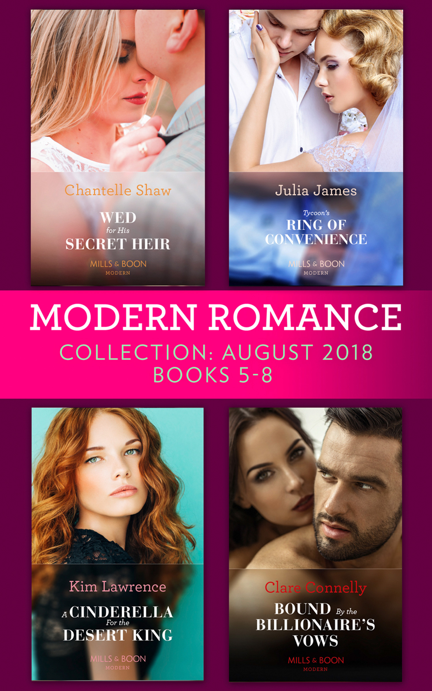 Обложка книги «Modern Romance August 2018 Books 5-8 Collection»