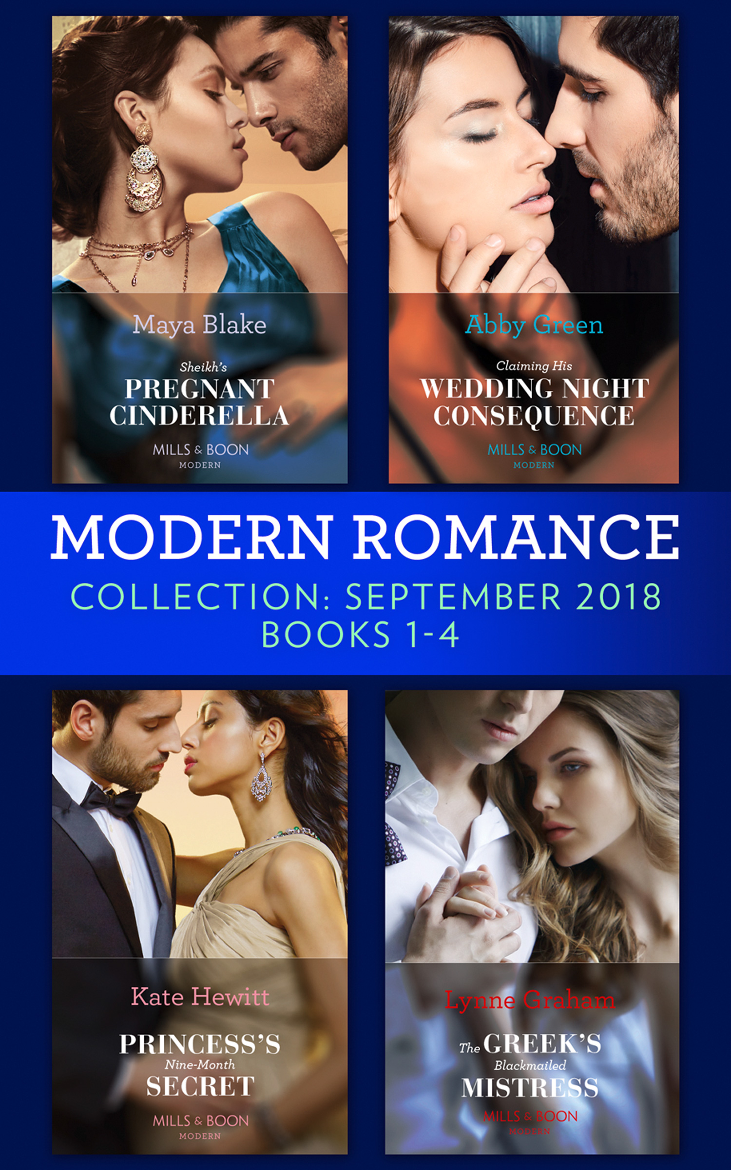 Обложка книги «Modern Romance September 2018 Books 1-4»