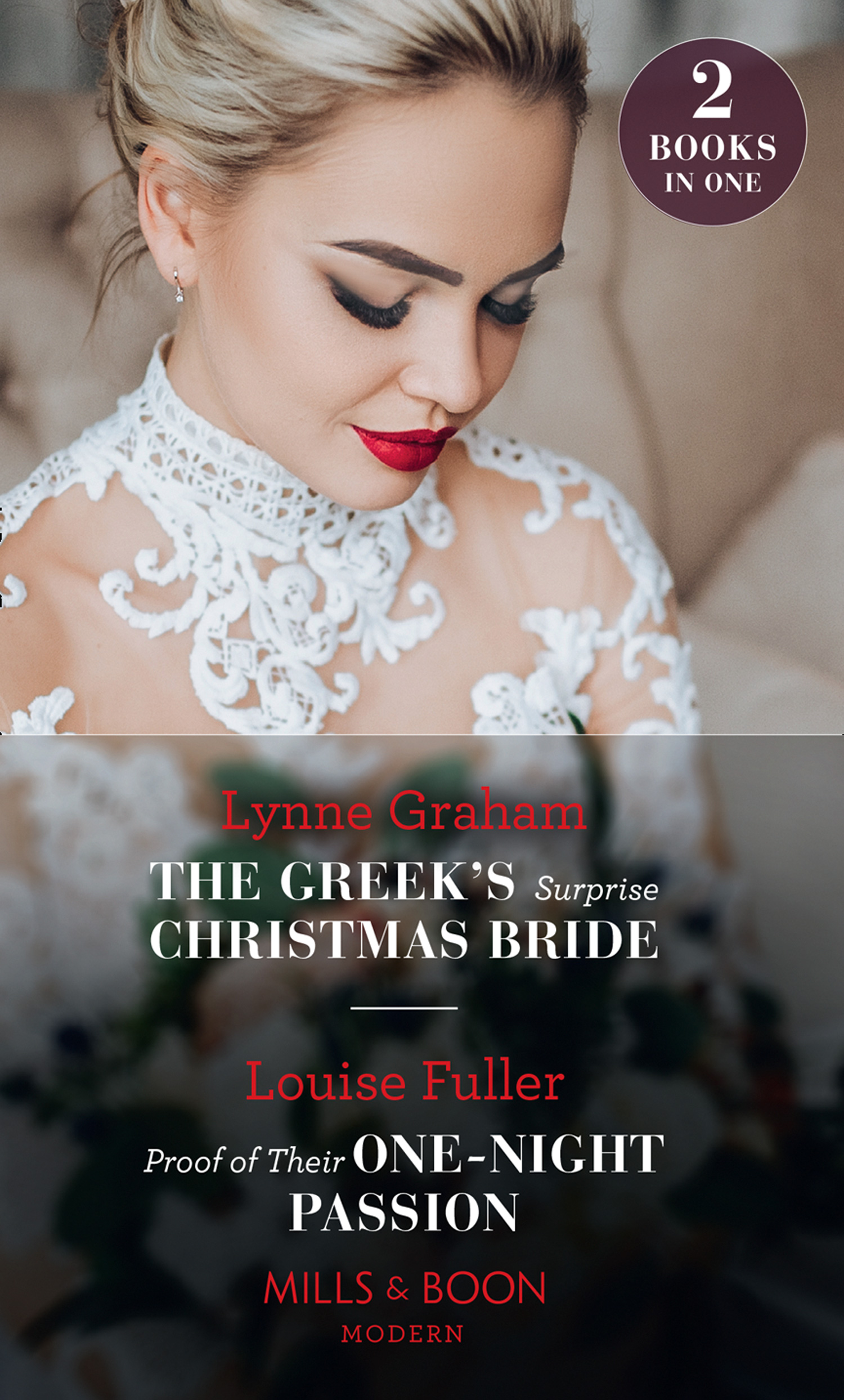 Обложка книги «The Greek's Surprise Christmas Bride / Proof Of Their One-Night Passion»