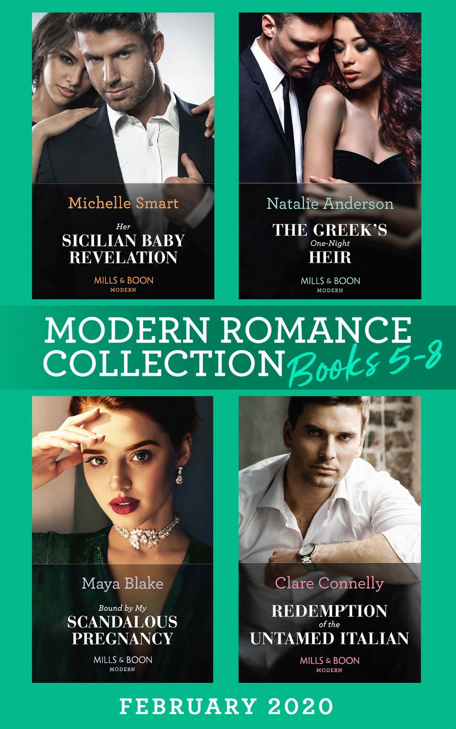 Обложка книги «Modern Romance February 2020 Books 5-8»