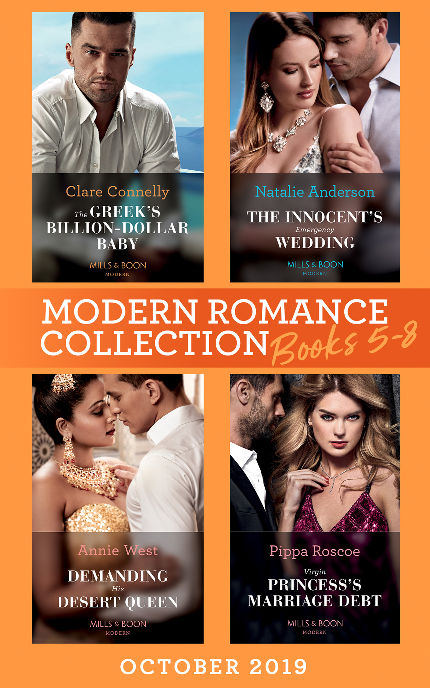 Обложка книги «Modern Romance October 2019 Books 5-8»