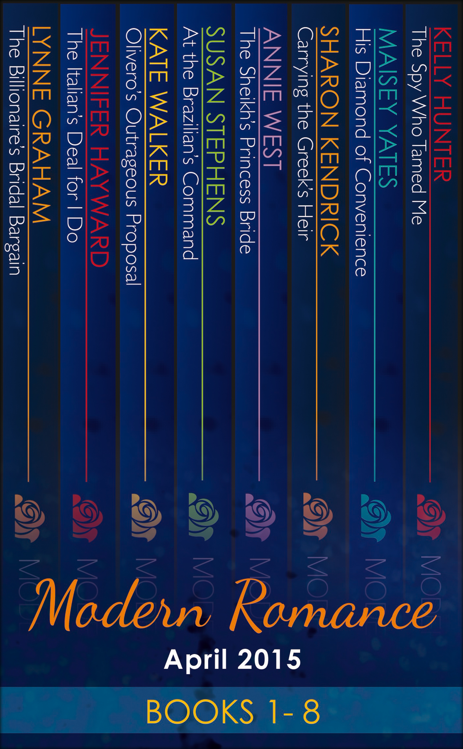 Обложка книги «Modern Romance April 2015 Books 1-8»