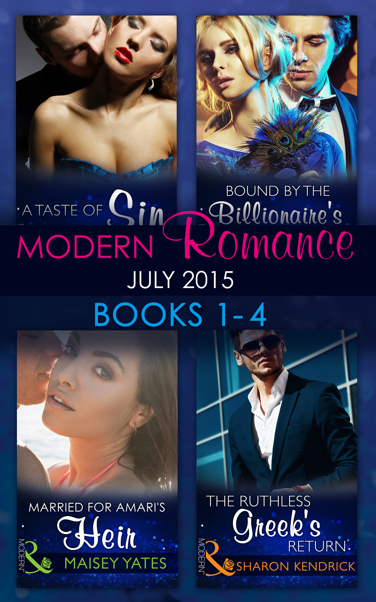 Обложка книги «Modern Romance July 2015 Books 1-4»