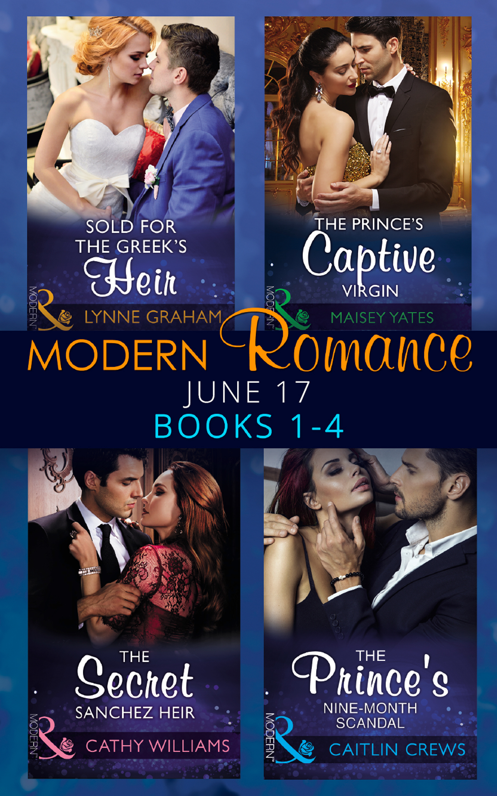 Обложка книги «Modern Romance June 2017 Books 1 – 4»