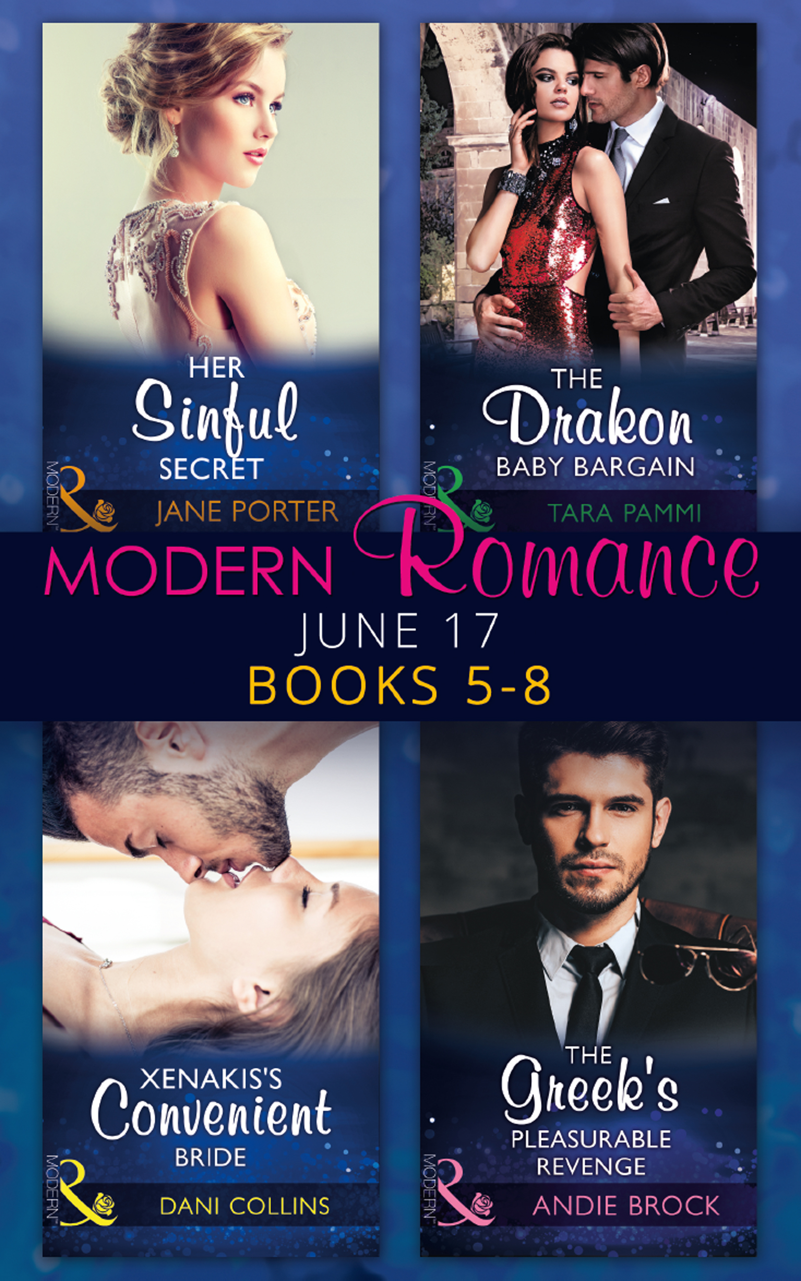 Обложка книги «Modern Romance June 2017 Books 5 - 8»