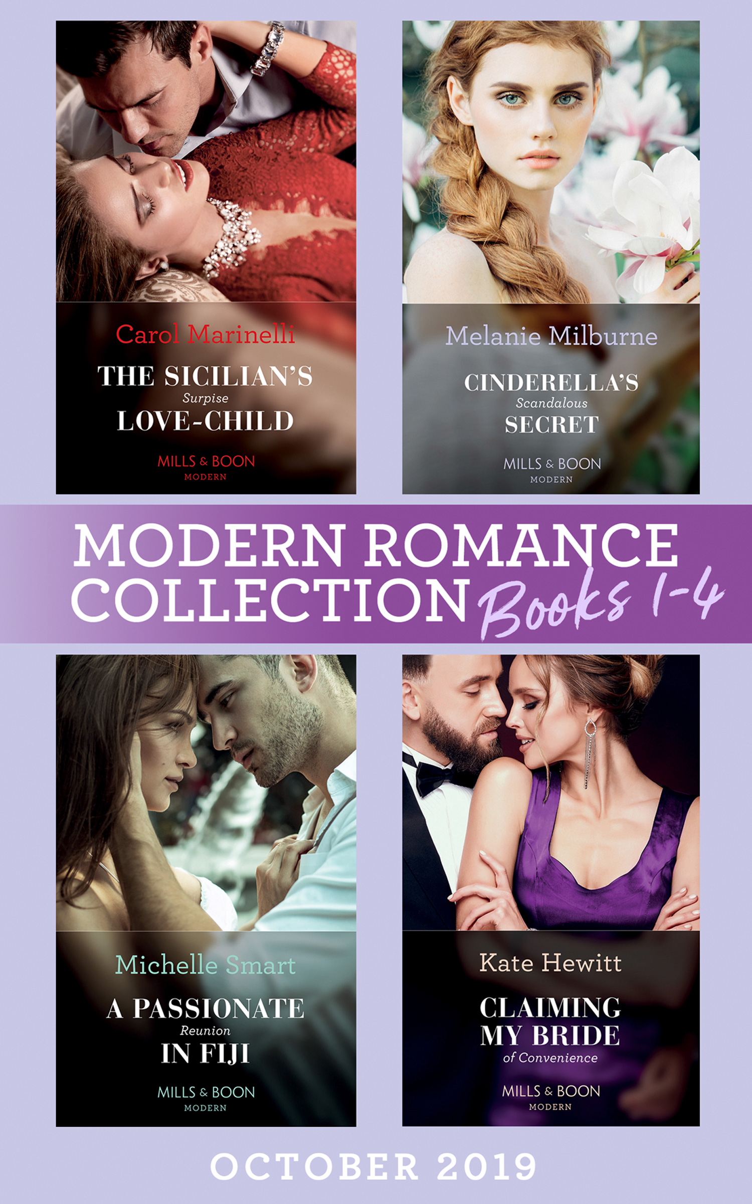 Обложка книги «Modern Romance October 2019 Books 1-4»