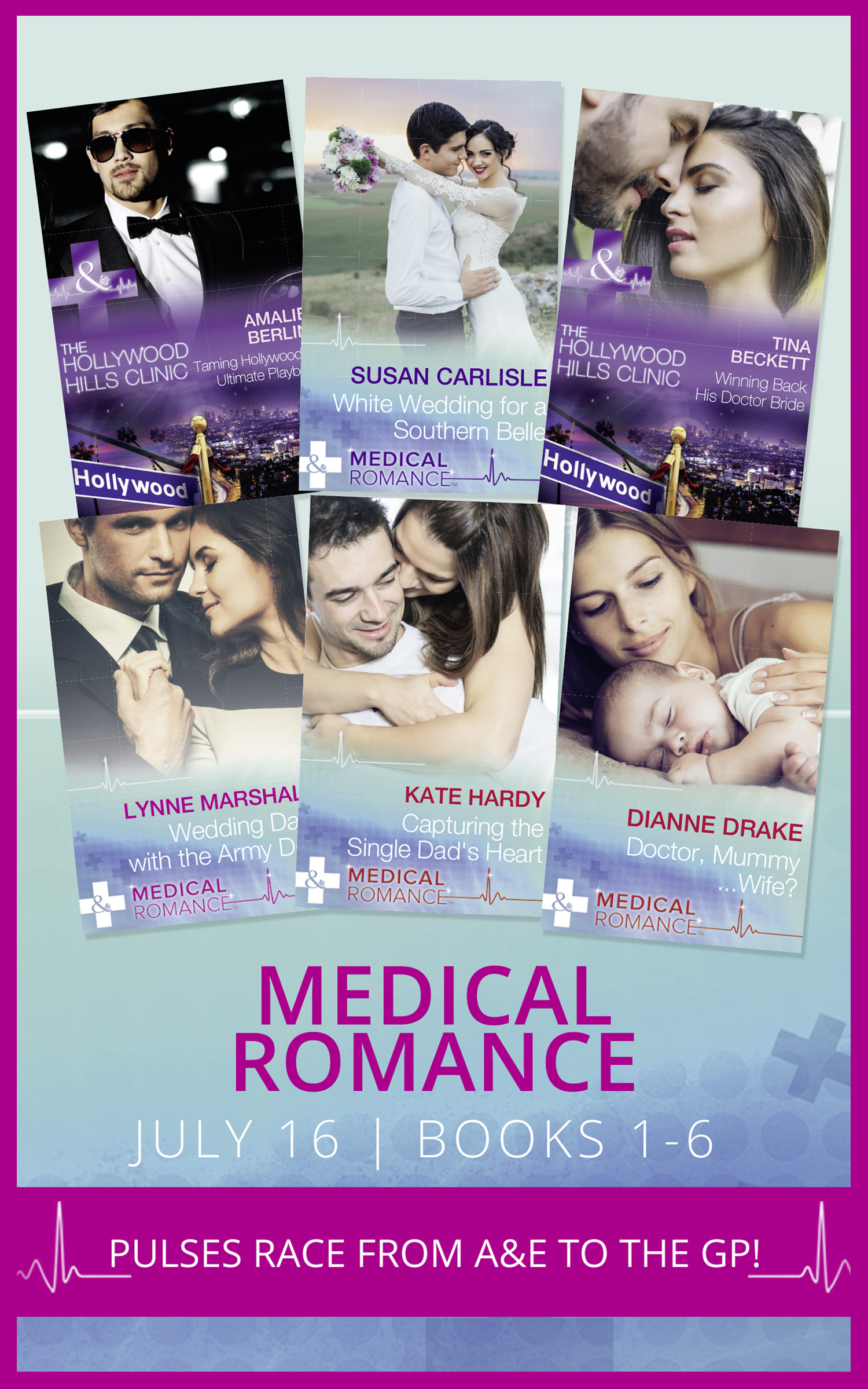 Обложка книги «Medical Romance July 2016 Books 1-6»