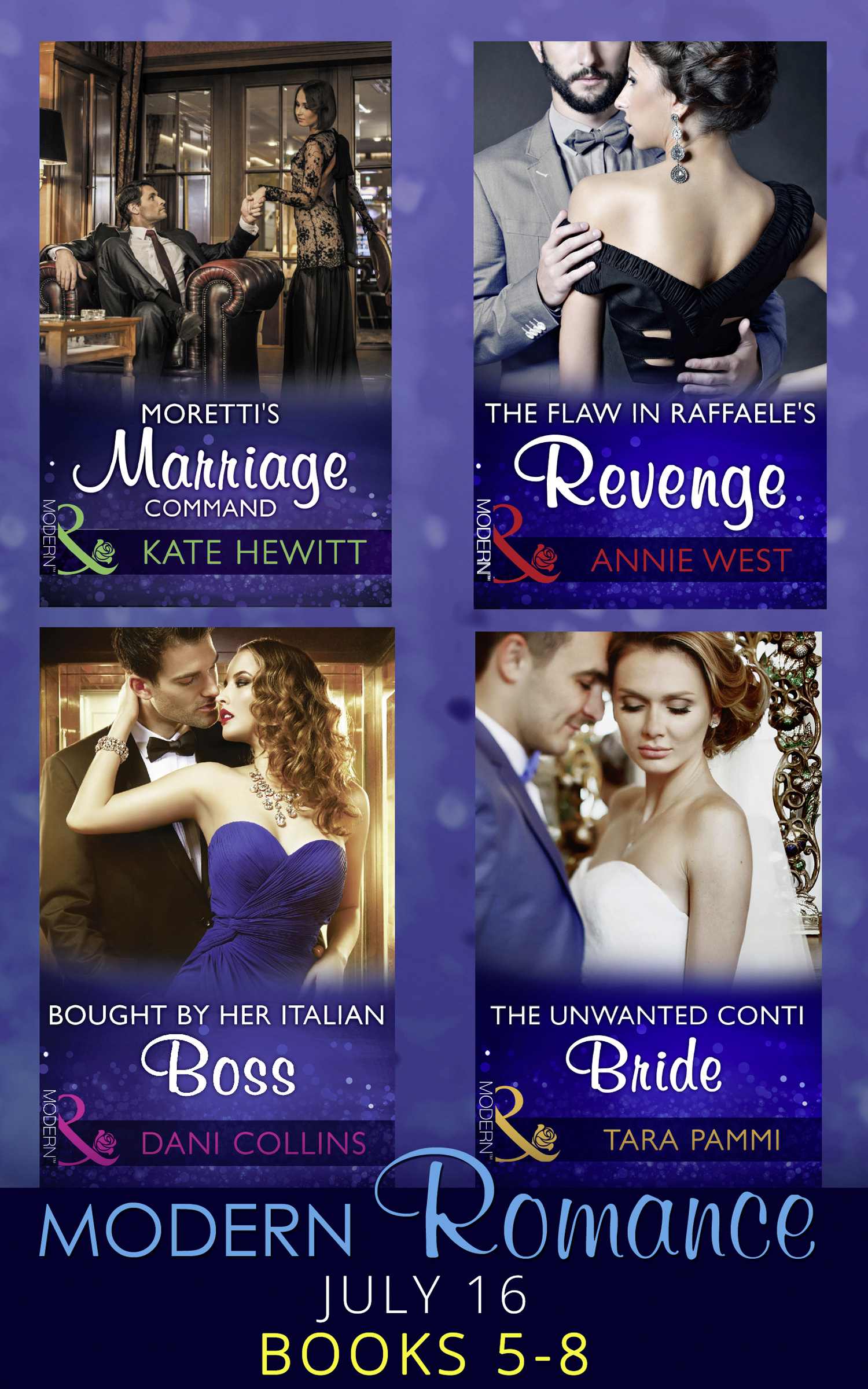 Обложка книги «Modern Romance July 2016 Books 5-8»