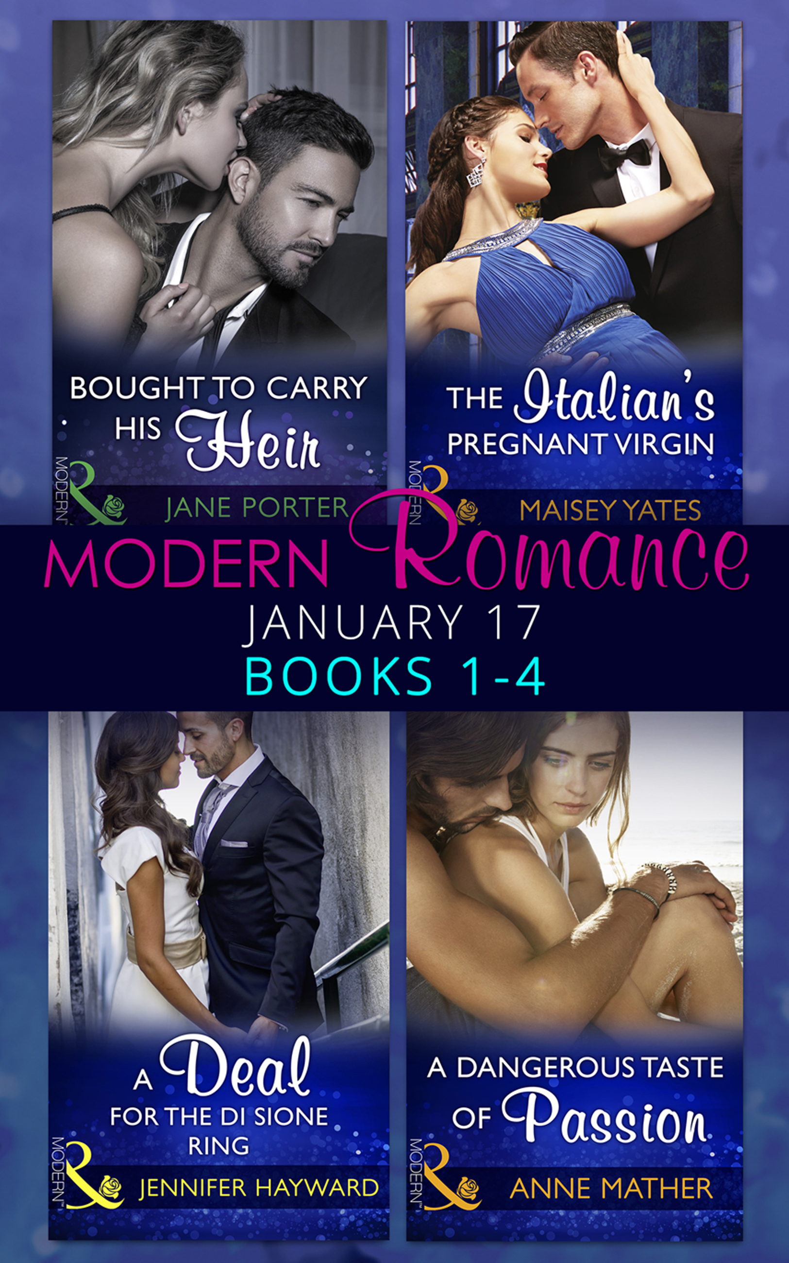 Обложка книги «Modern Romance January 2017 Books 1 - 4»
