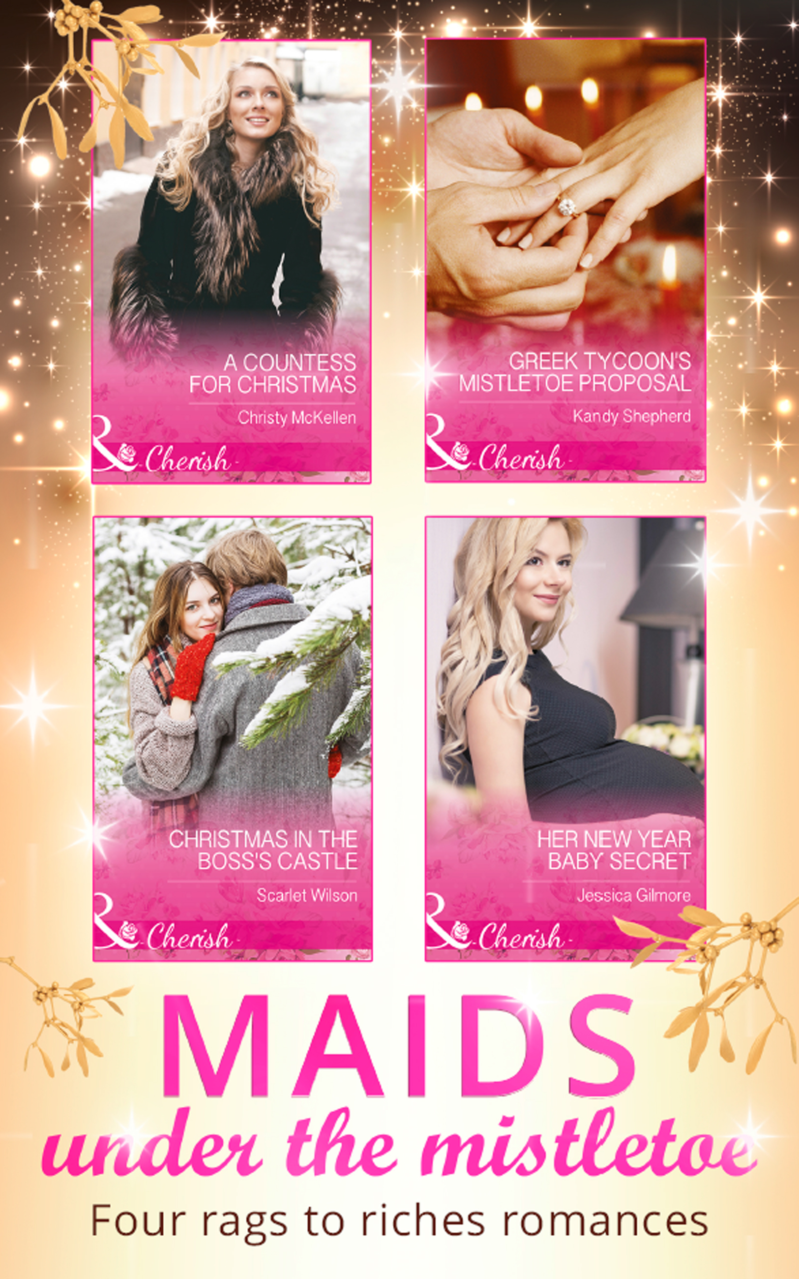 Обложка книги «Maids Under The Mistletoe Collection»