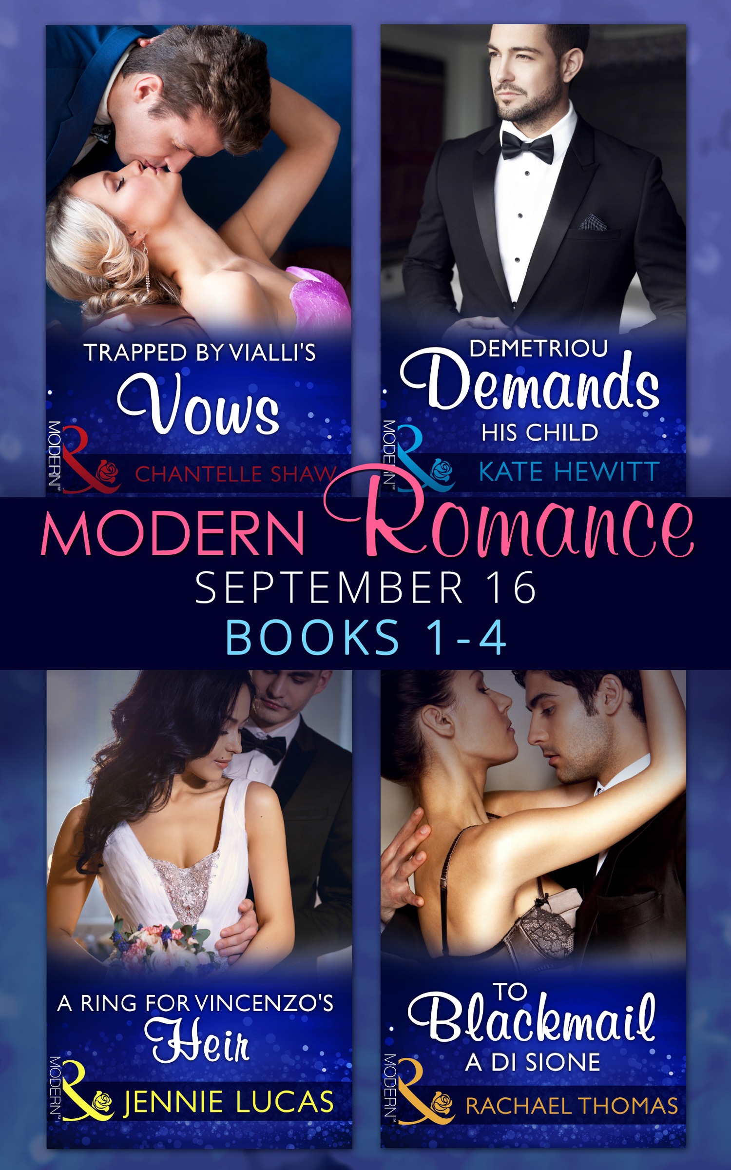 Обложка книги «Modern Romance September 2016 Books 1-4»