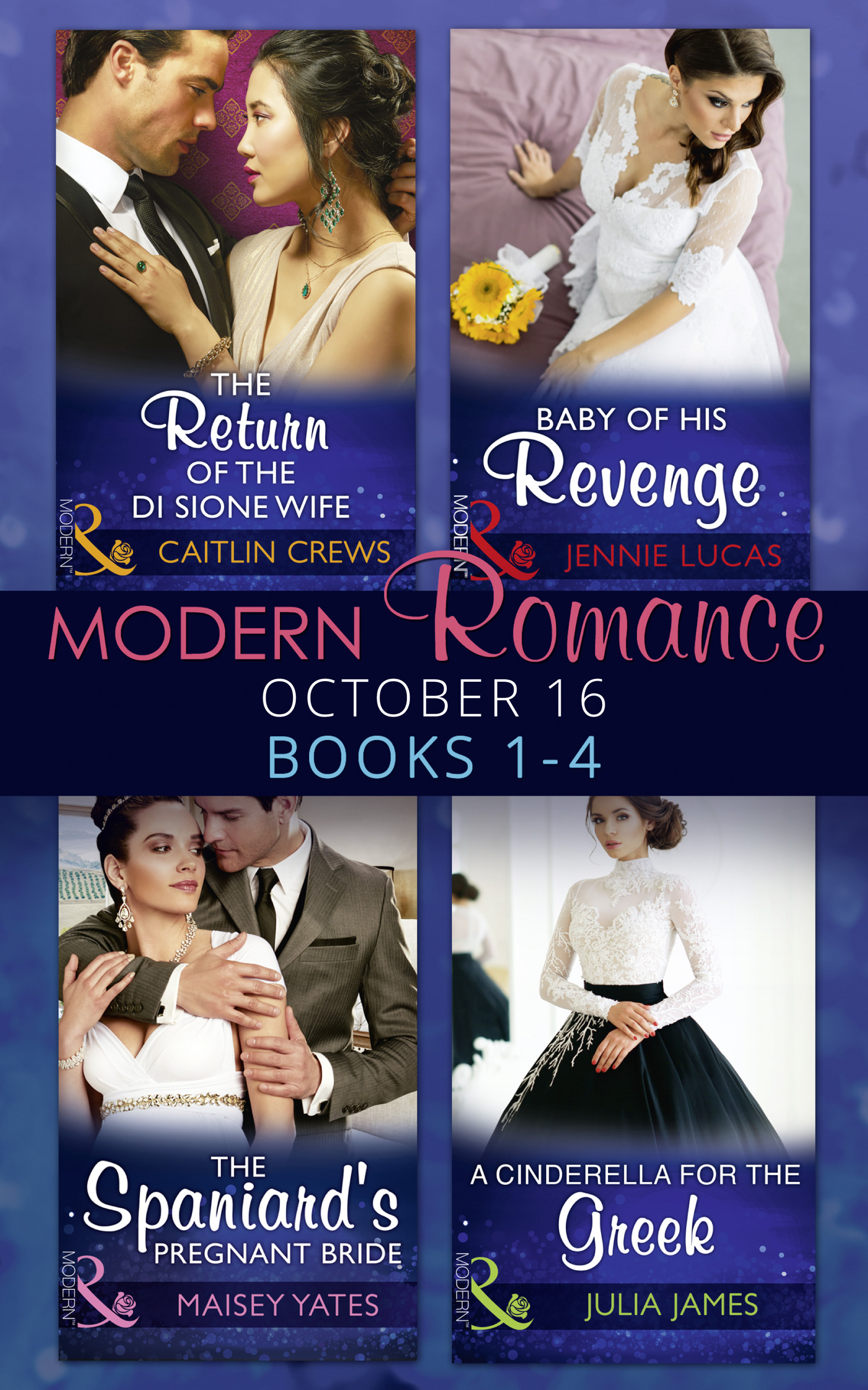 Обложка книги «Modern Romance October 2016 Books 1-4»