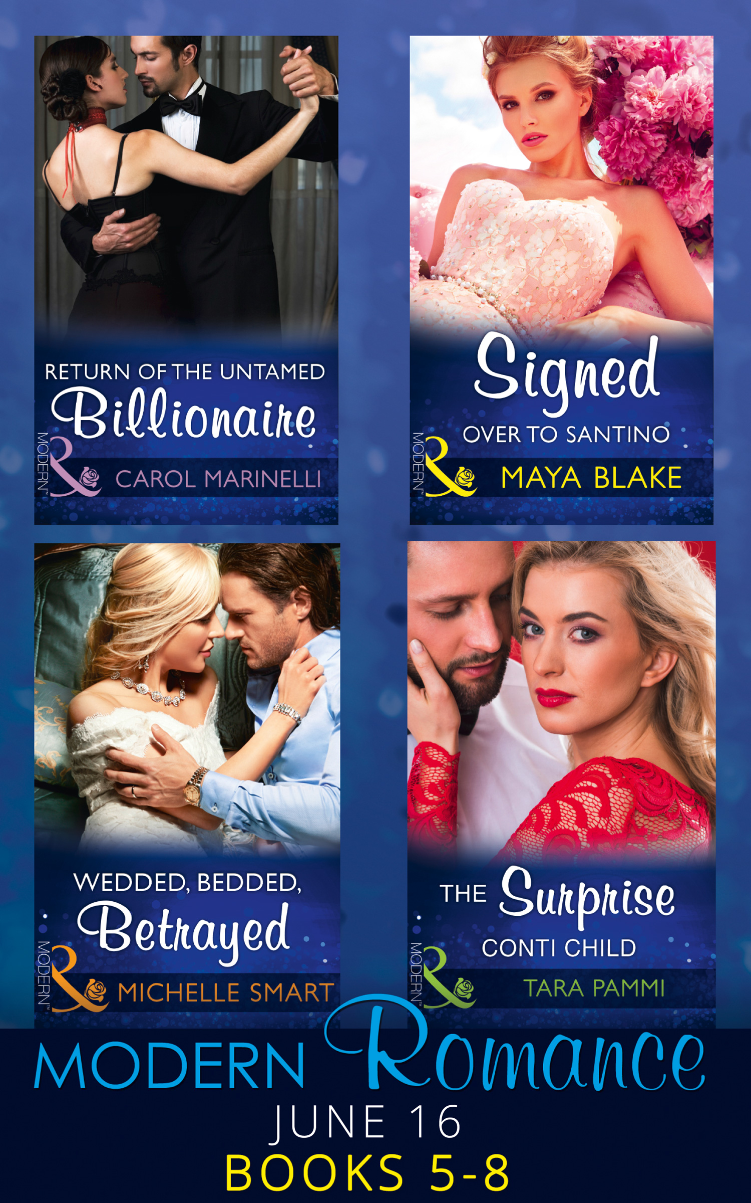 Обложка книги «Modern Romance June 2016 Books 5-8»