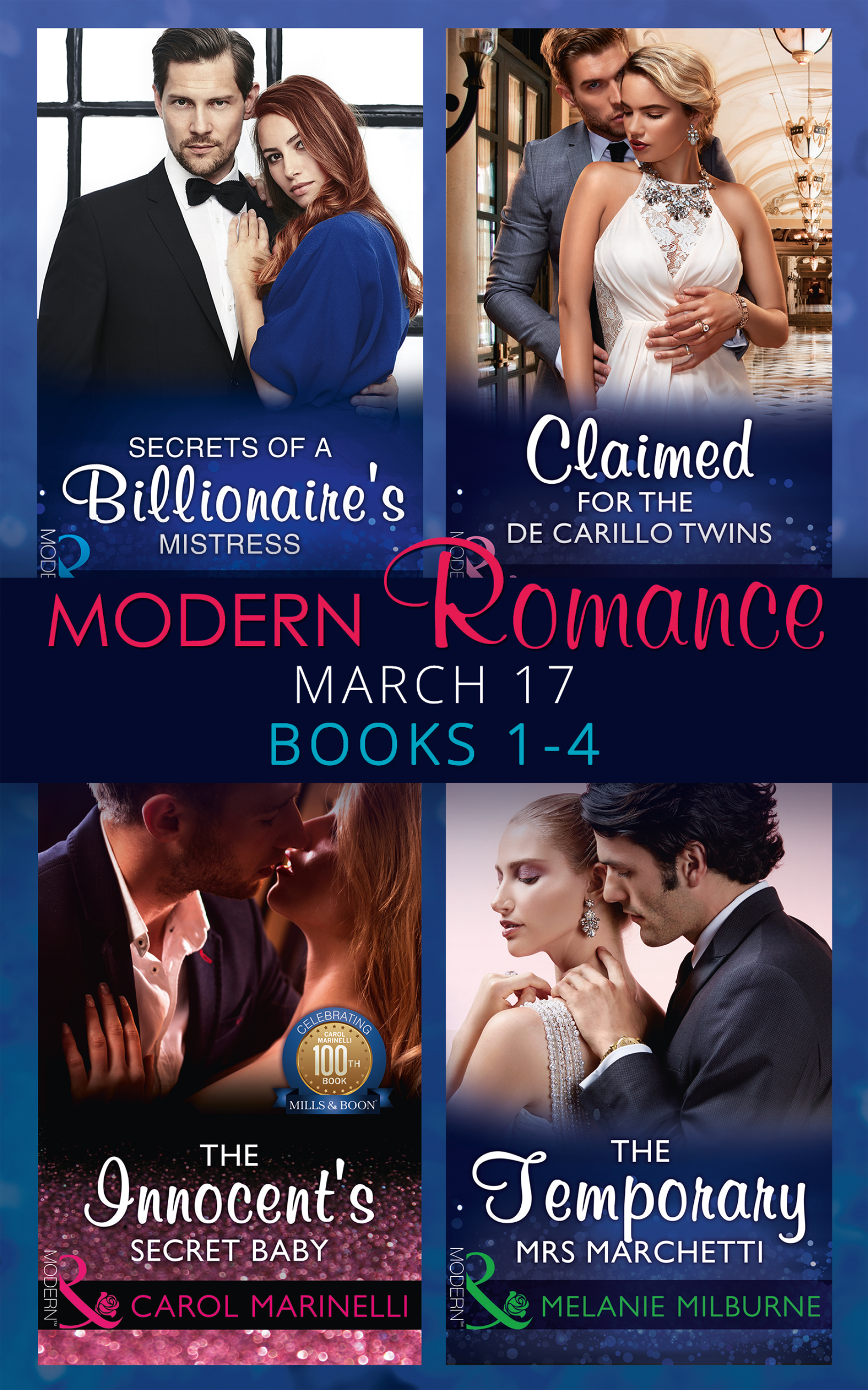 Обложка книги «Modern Romance March 2017 Books 1 - 4»