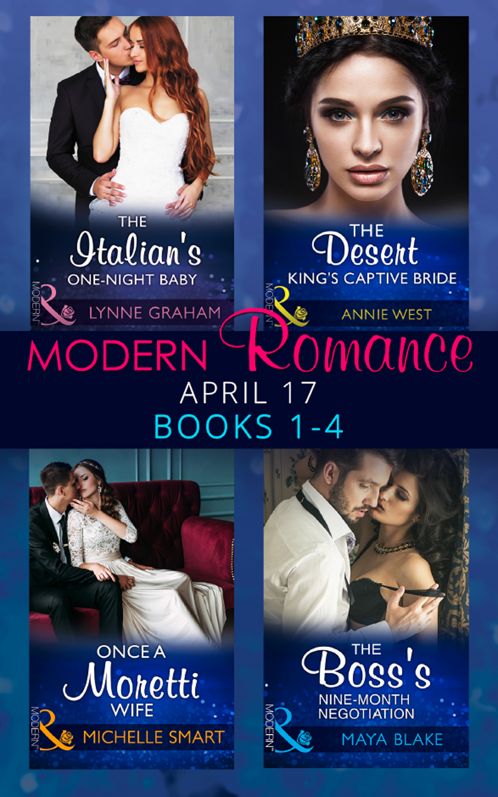 Обложка книги «Modern Romance April 2017 Books 1-4»