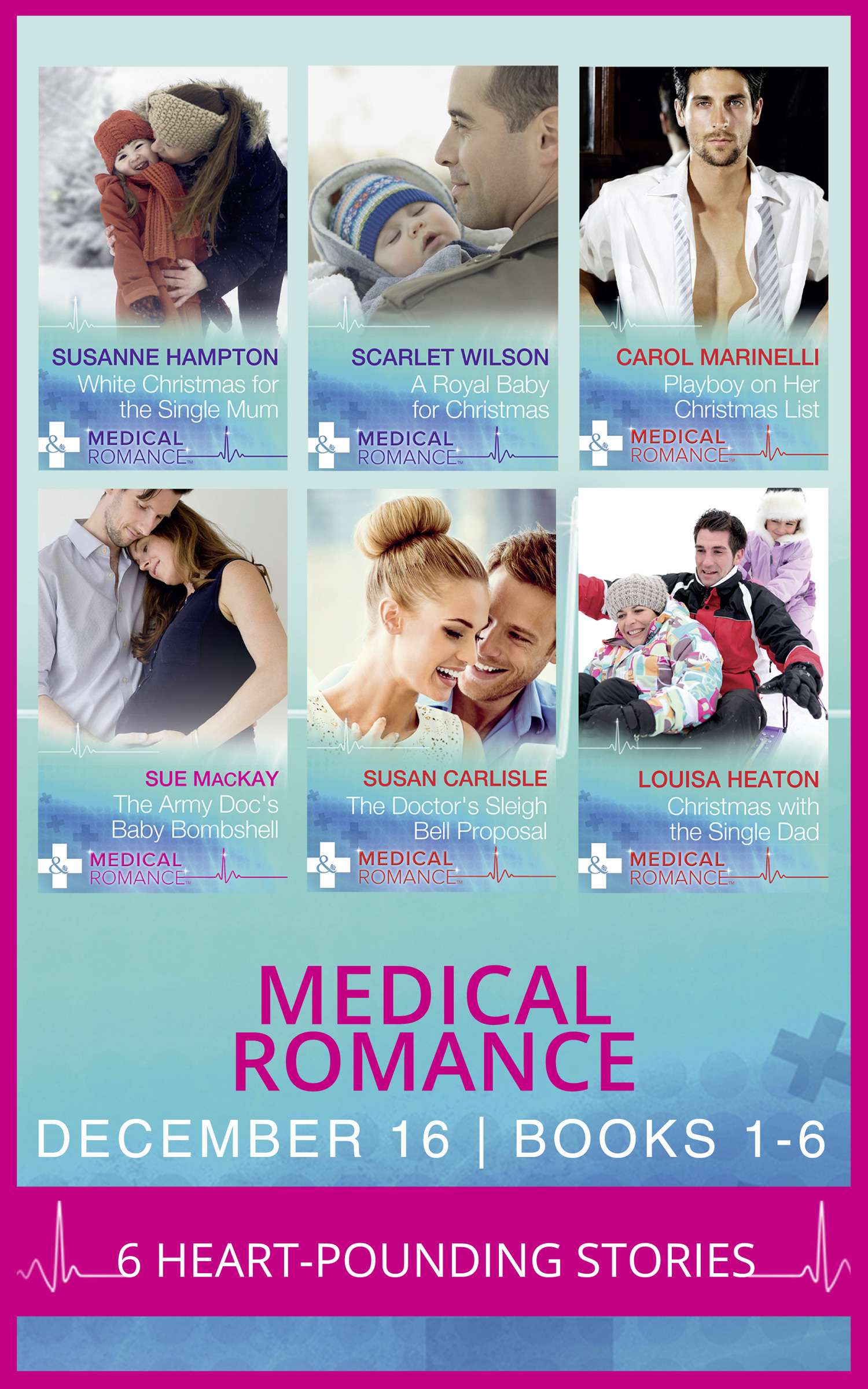 Обложка книги «Medical Romance December 2016 Books 1-6»