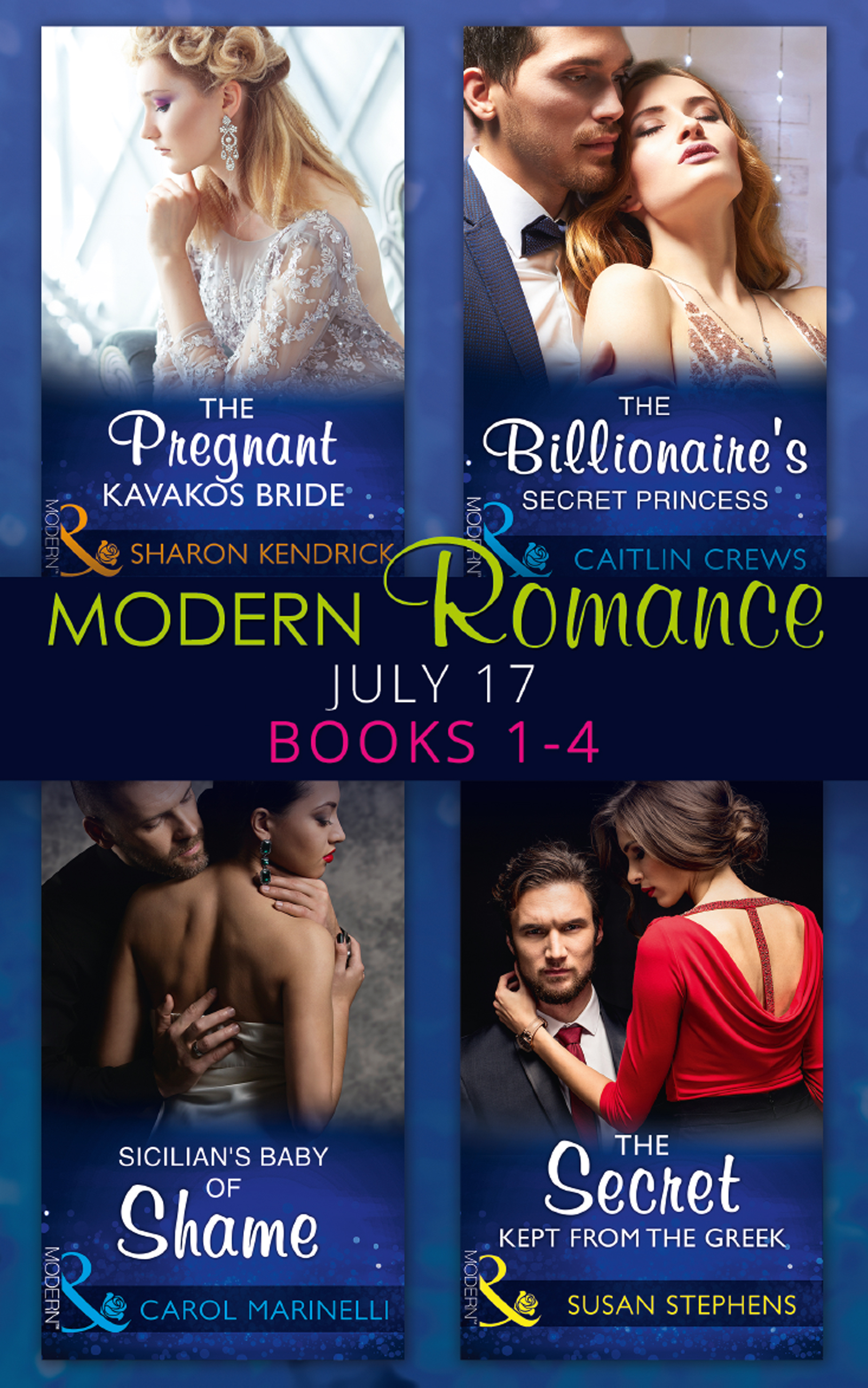 Обложка книги «Modern Romance Collection: July 2017 Books 1 - 4»