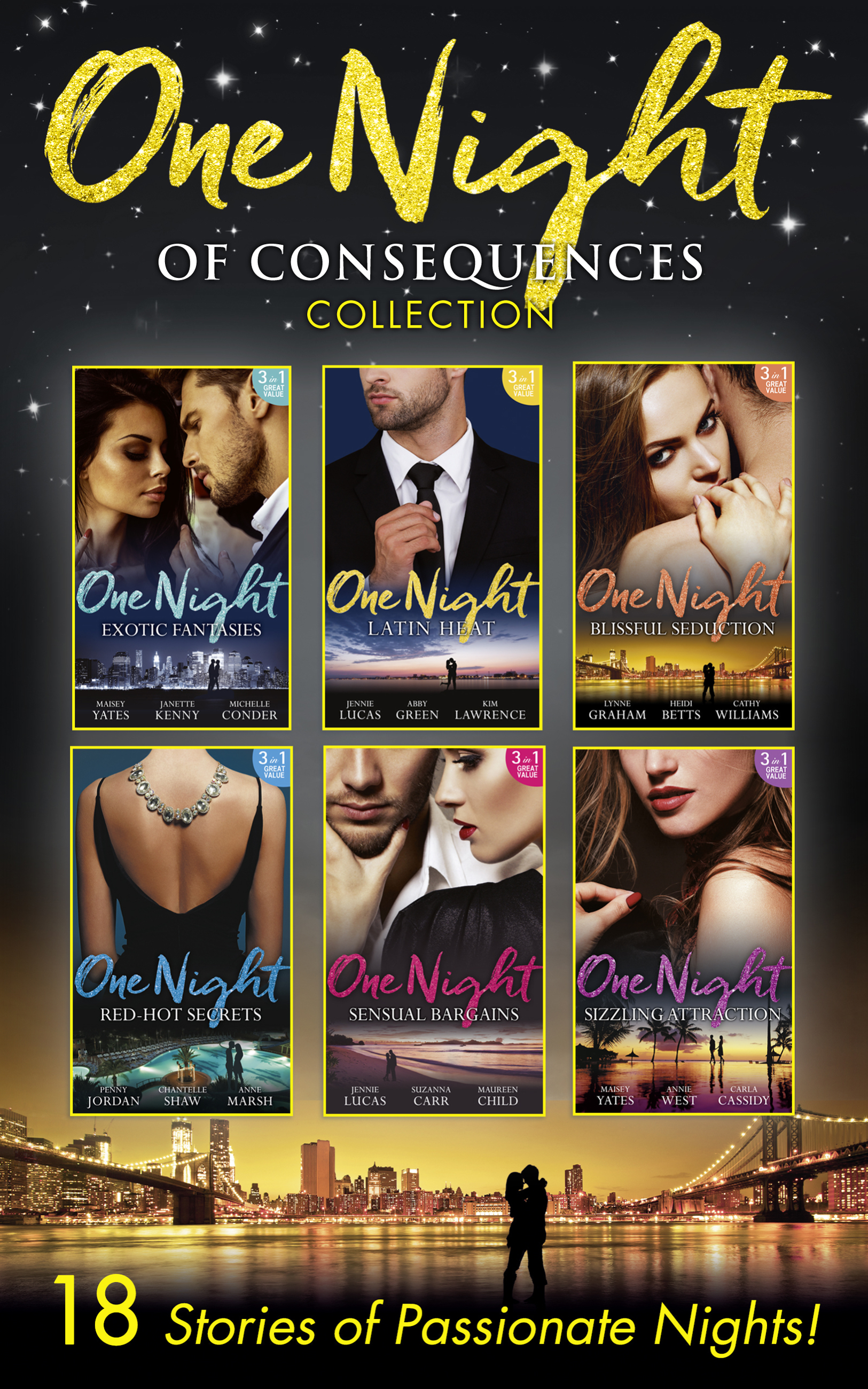 Обложка книги «One Night Of Consequences Collection»