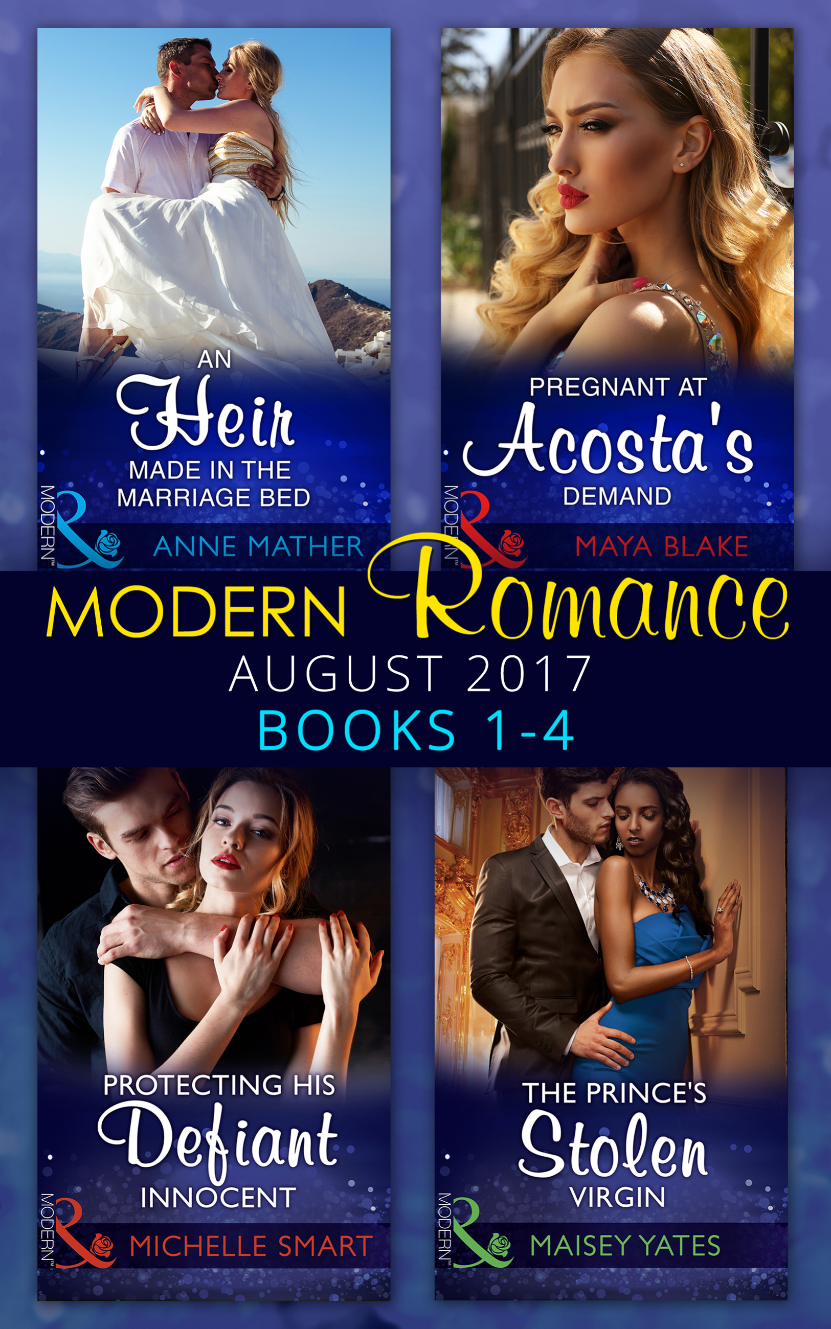Обложка книги «Modern Romance Collection: August 2017 Books 1 - 4»