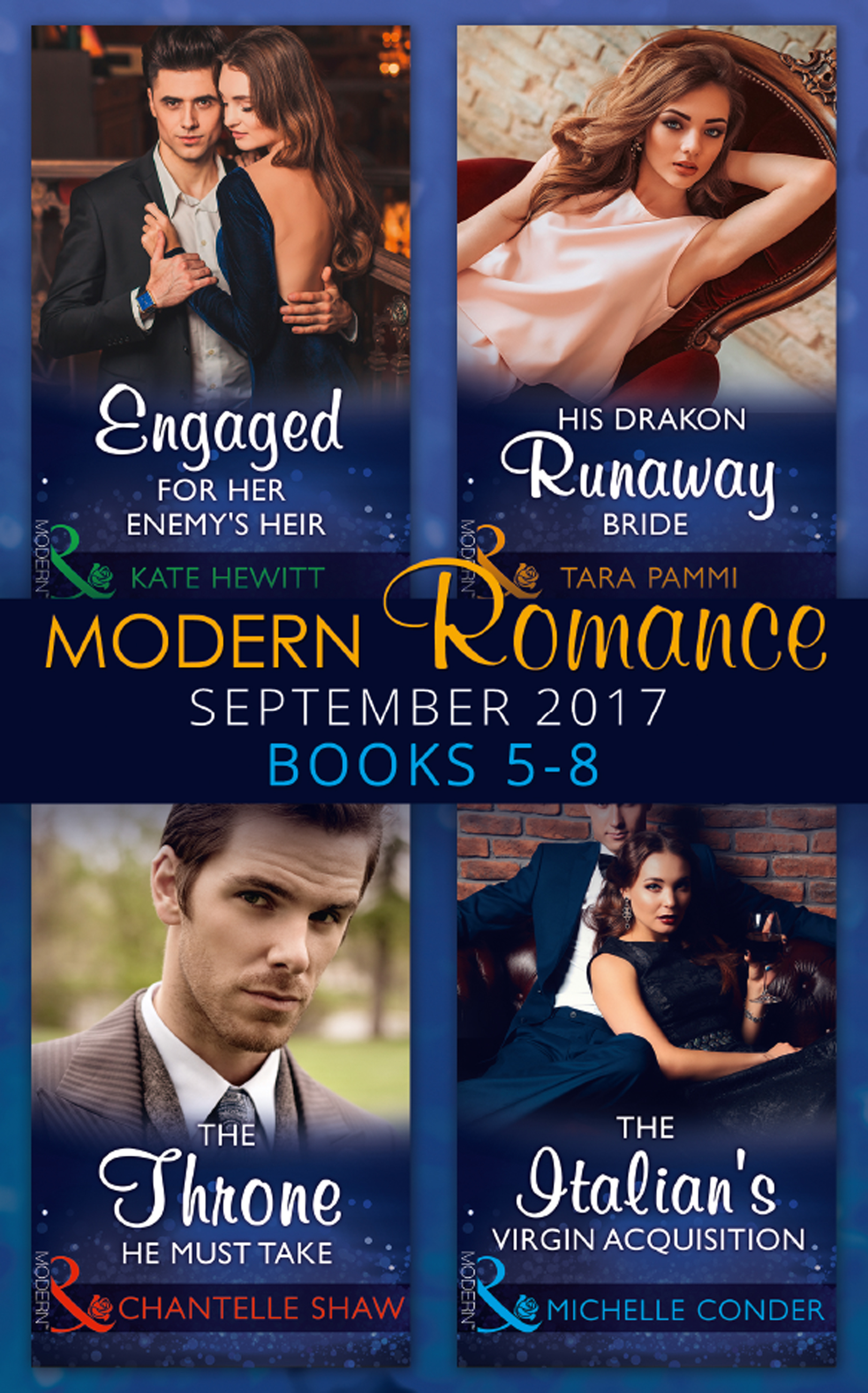 Обложка книги «Modern Romance September 2017 Books 5 - 8»