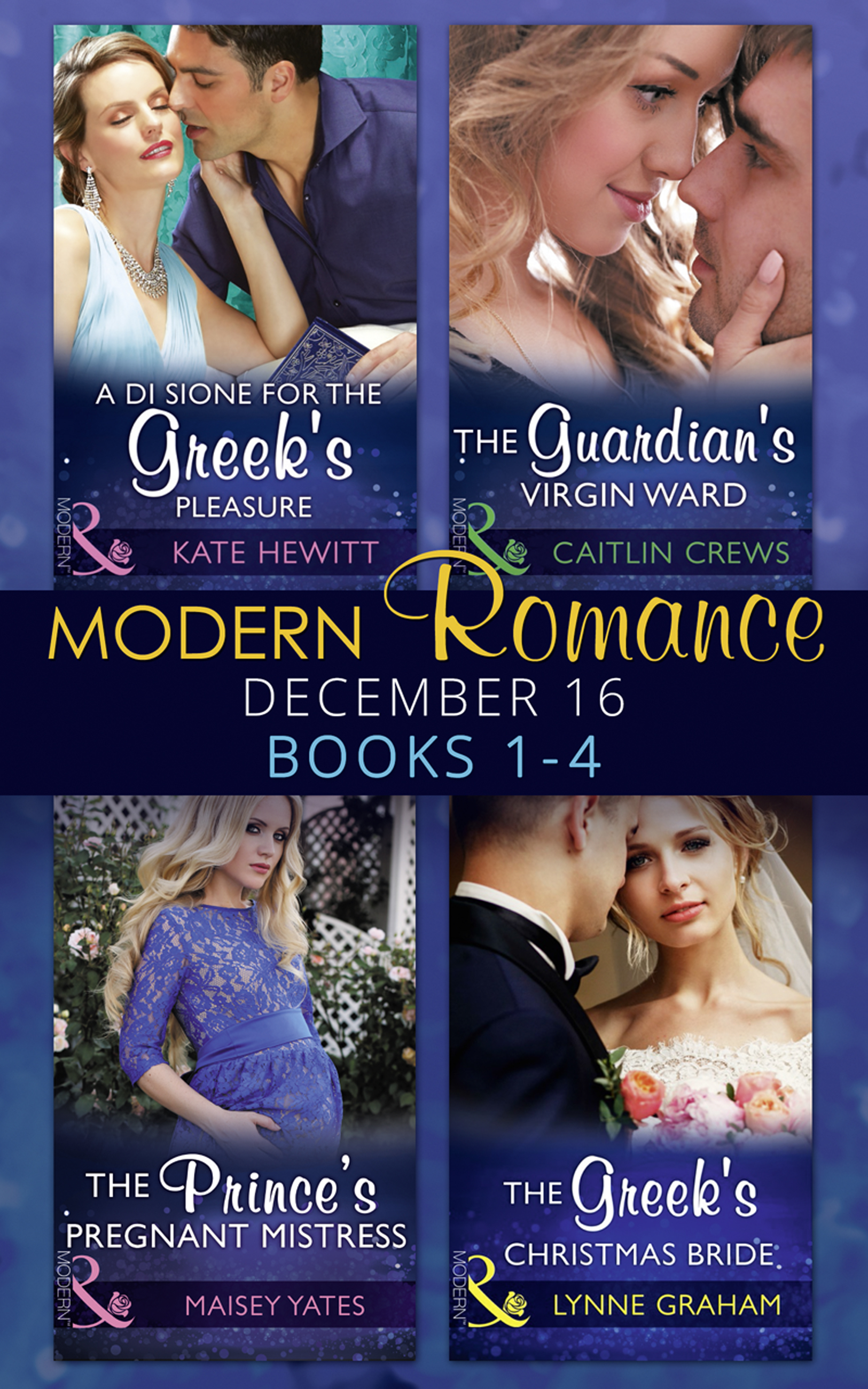 Обложка книги «Modern Romance December 2016 Books 1-4»