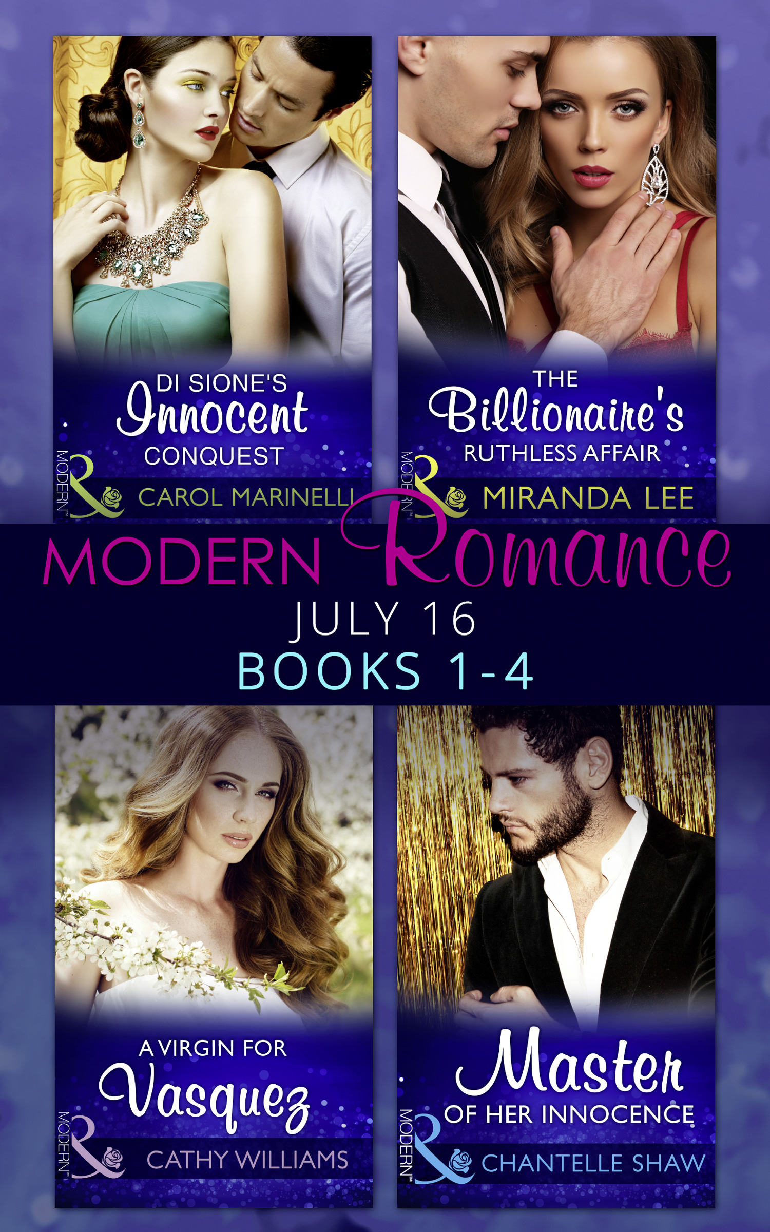 Обложка книги «Modern Romance July 2016 Books 1-4»