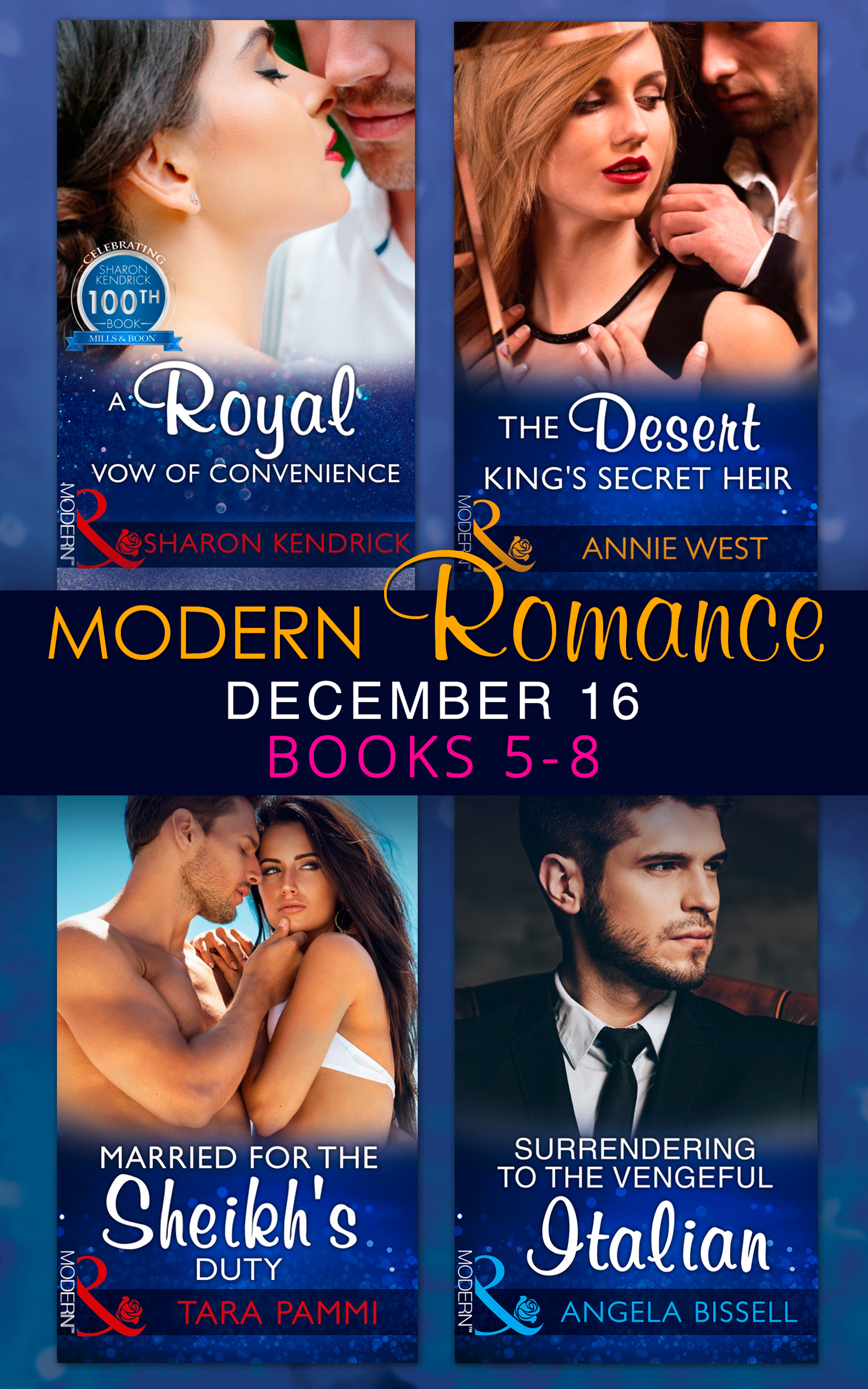 Обложка книги «Modern Romance December 2016 Books 5-8»