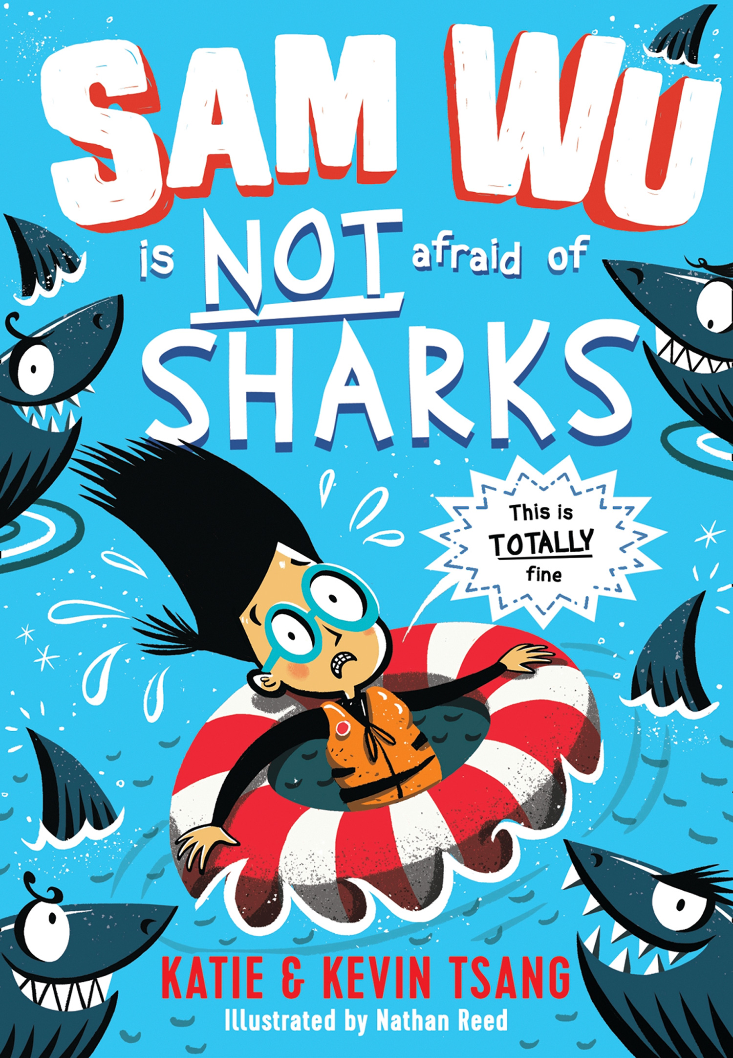 Обложка книги «Sam Wu is NOT Afraid of Sharks!»